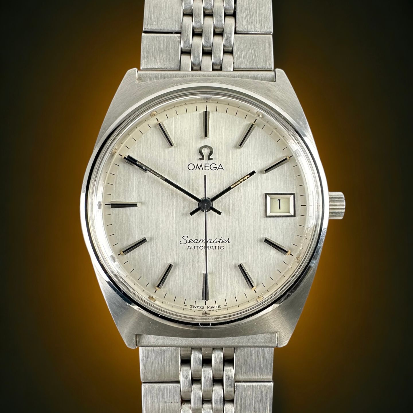 Omega Seamaster 166.0204 (1978) - White dial 35 mm Steel case (1/8)