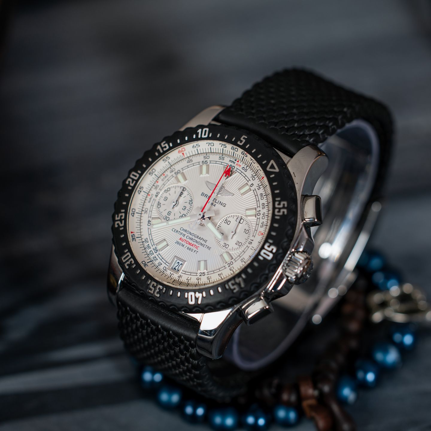 Breitling Skyracer A2736434/G615 (2012) - Zwart wijzerplaat 40mm Staal (2/6)