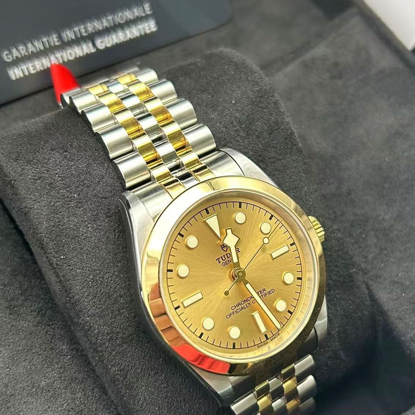 Tudor Black Bay S&G 79663 (2025) - Champagne dial 39 mm Gold/Steel case (7/8)