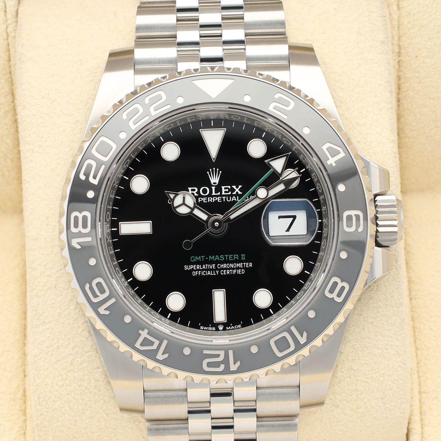 Rolex GMT-Master II 126710GRNR (2024) - Zwart wijzerplaat 40mm Staal (1/8)