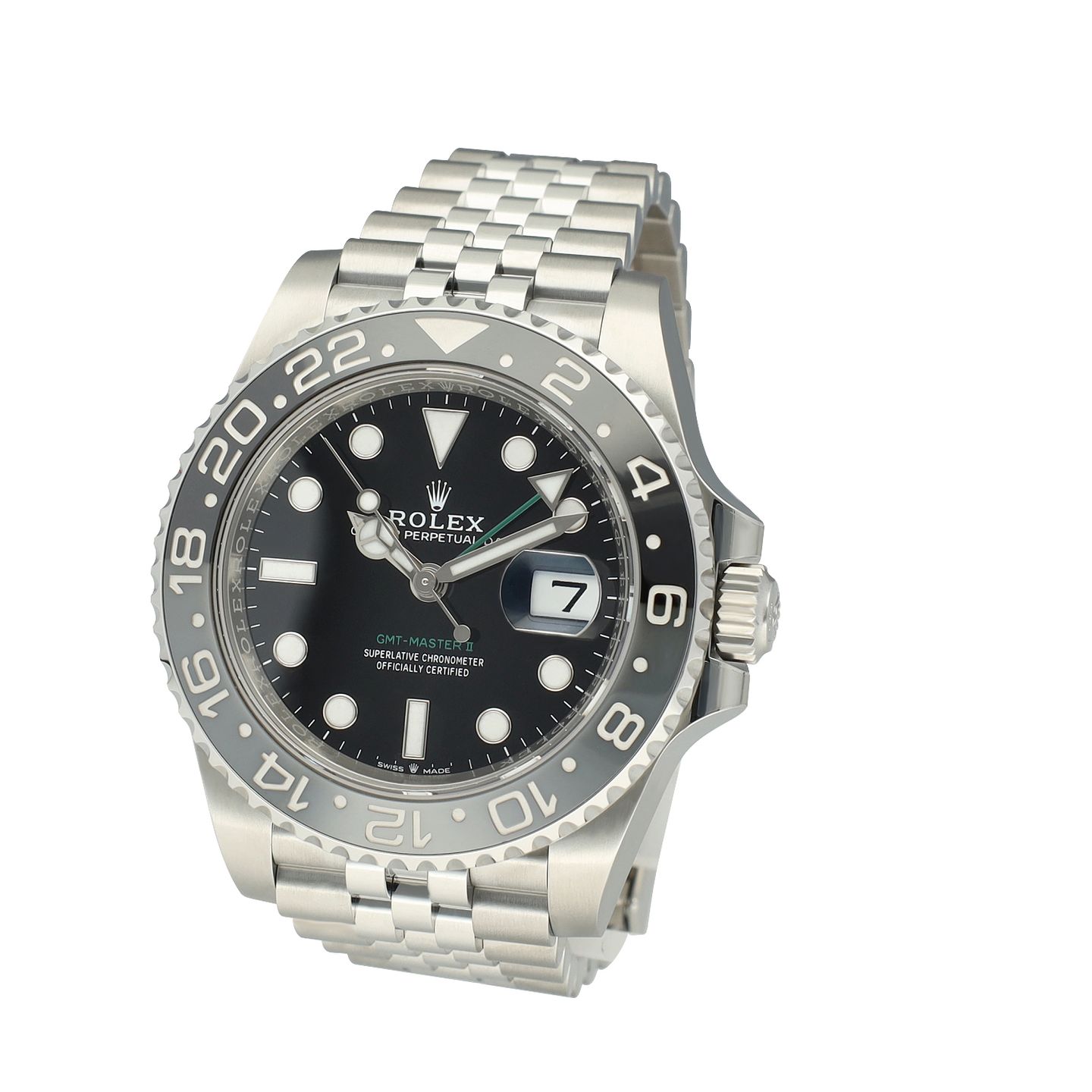 Rolex GMT-Master II 126710GRNR (2024) - Zwart wijzerplaat 40mm Staal (3/8)