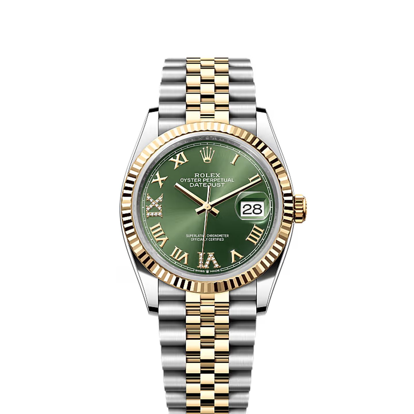 Rolex Datejust 36 126233 (2024) - Groen wijzerplaat 36mm Staal (1/1)