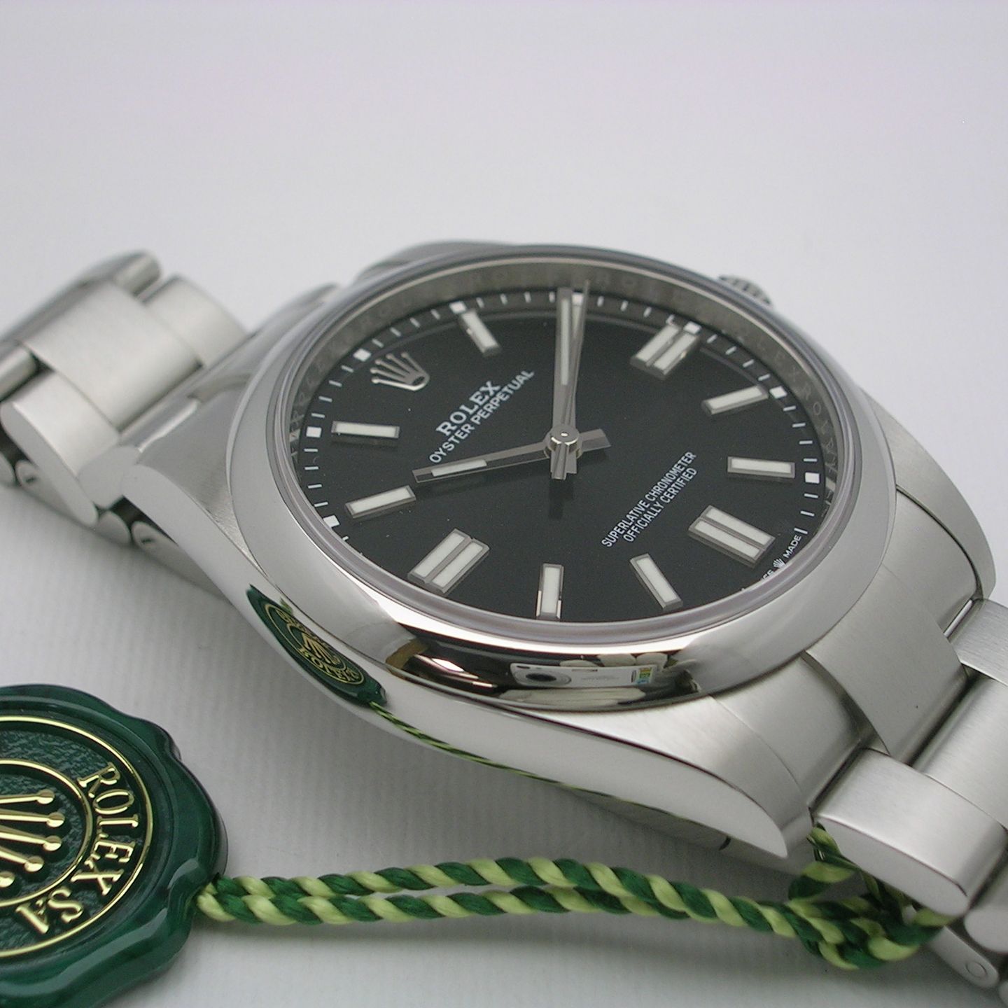 Rolex Oyster Perpetual 41 124300 (2022) - Zwart wijzerplaat 41mm Staal (3/6)