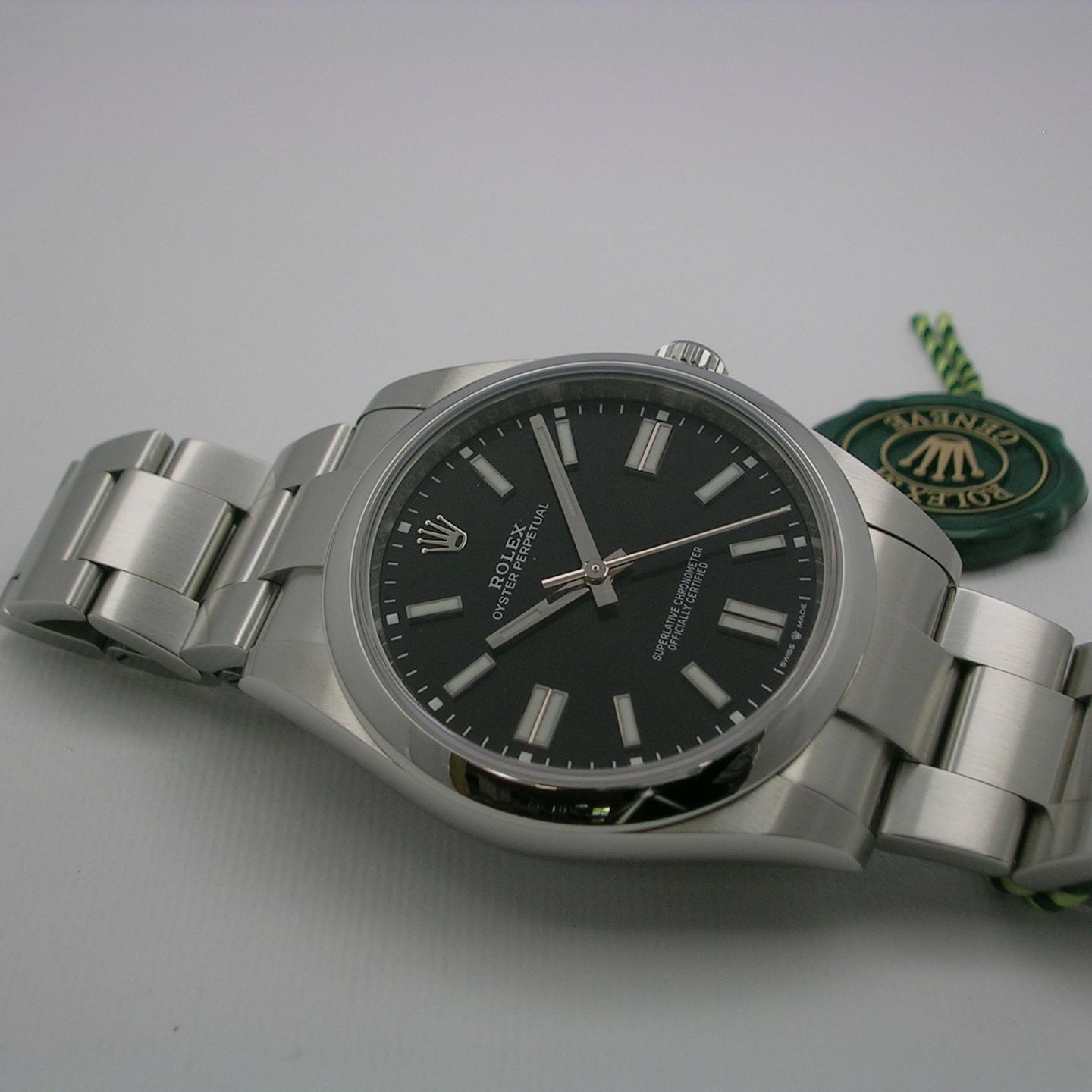 Rolex Oyster Perpetual 41 124300 (2022) - Zwart wijzerplaat 41mm Staal (1/6)