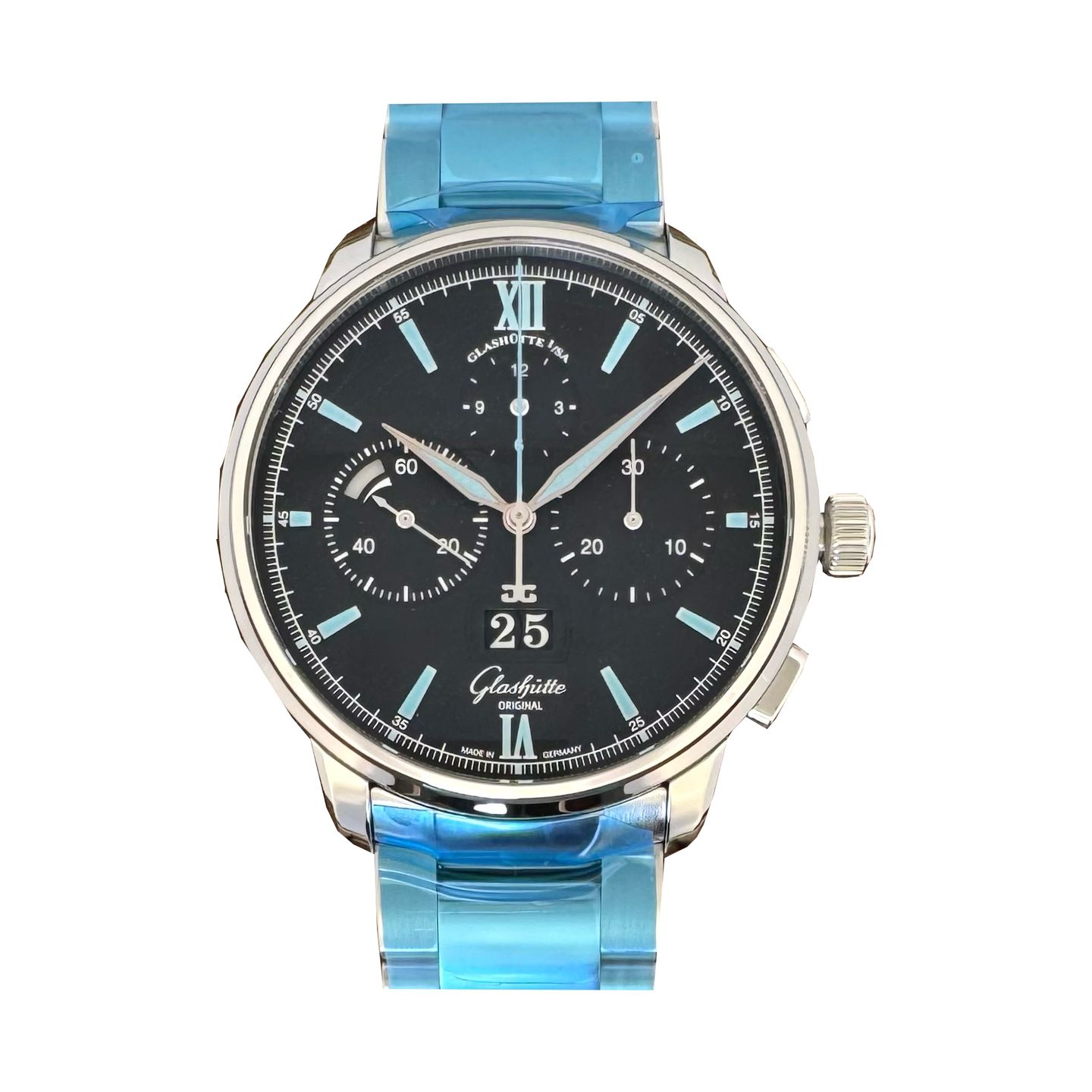 Glashütte Original Senator Chronograph Panorama Date 1-37-01-03-02-71 - (1/1)