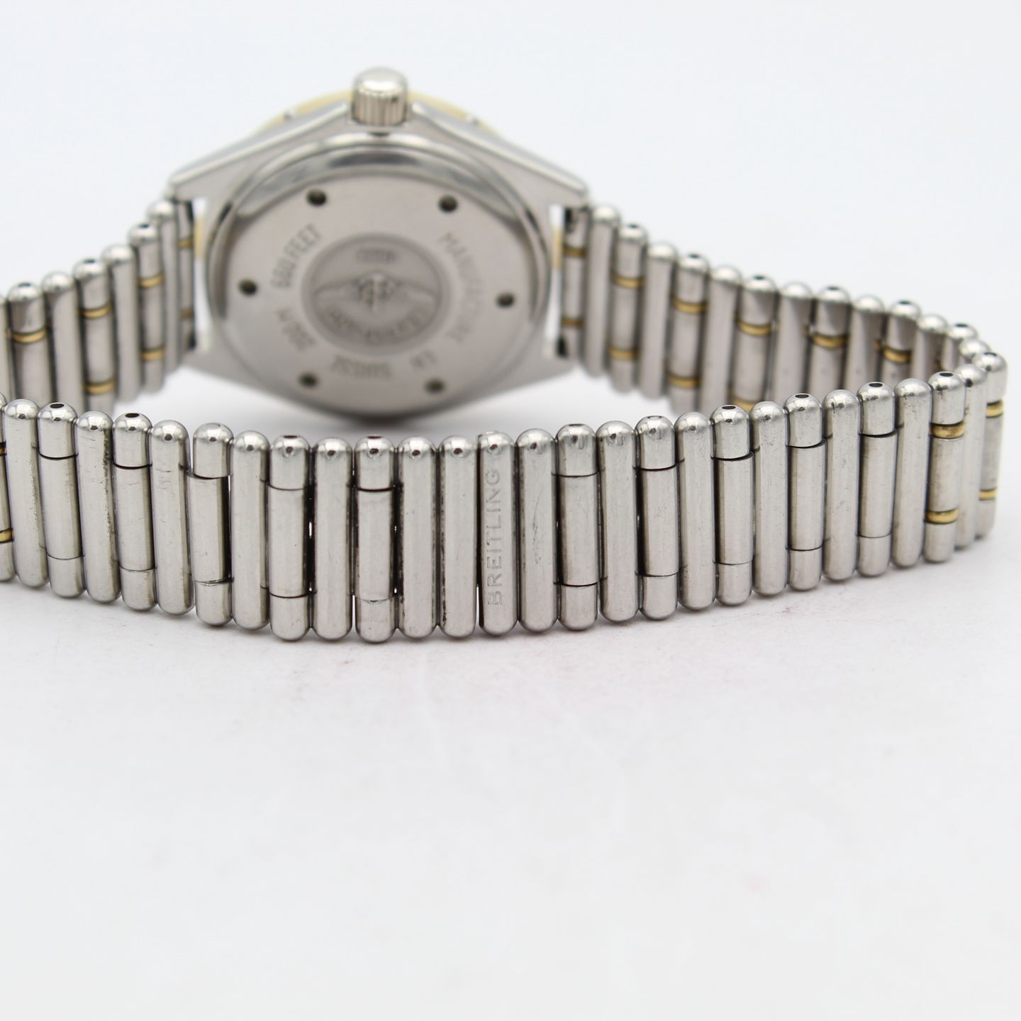 Breitling Lady J D52065 (1995) - Blue dial 31 mm Gold/Steel case (6/8)