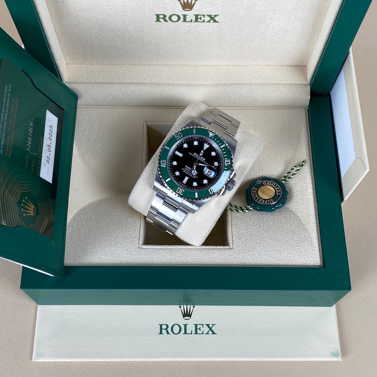 Rolex Submariner Date 126610LV (2023) - Zwart wijzerplaat 41mm Staal (8/8)