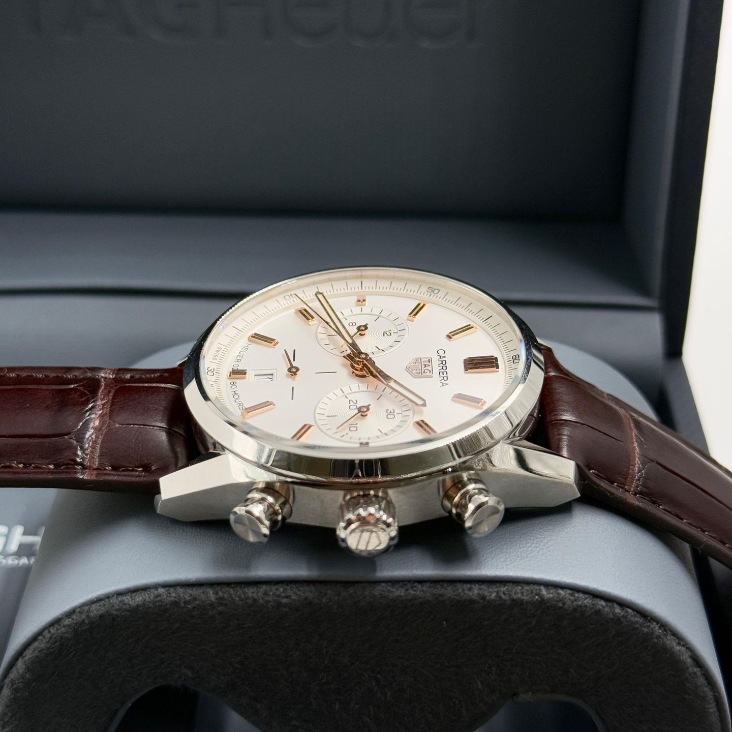 TAG Heuer Carrera CBN2013.FC6483 (2023) - White dial 42 mm Steel case (6/7)