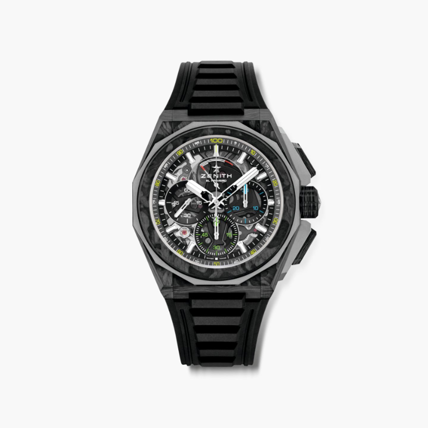 Zenith Defy 10.9100.9004/22.I200 (2024) - Zwart wijzerplaat 45mm Carbon (1/1)