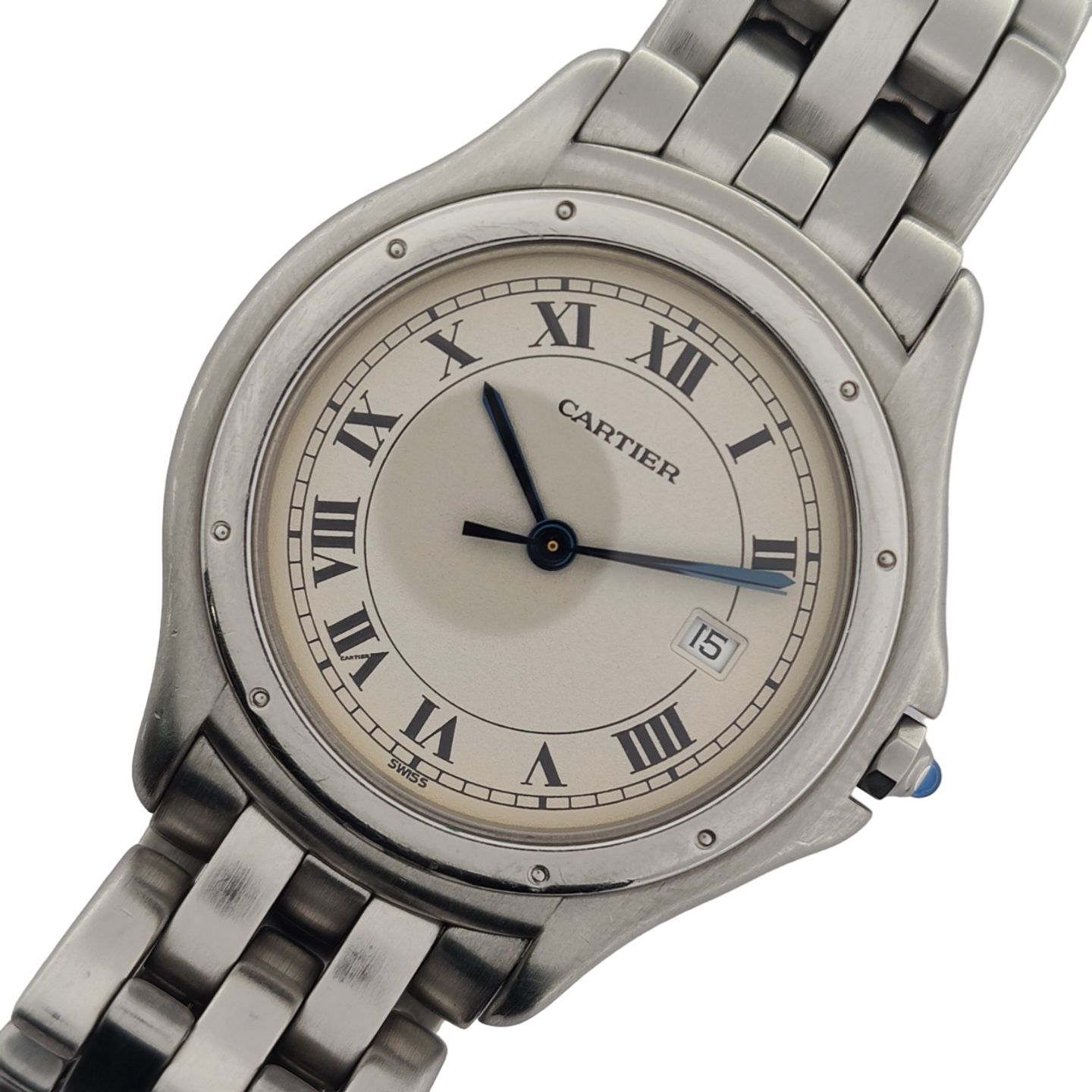 Cartier Cougar 987904 (1991) - White dial 33 mm Steel case (3/8)
