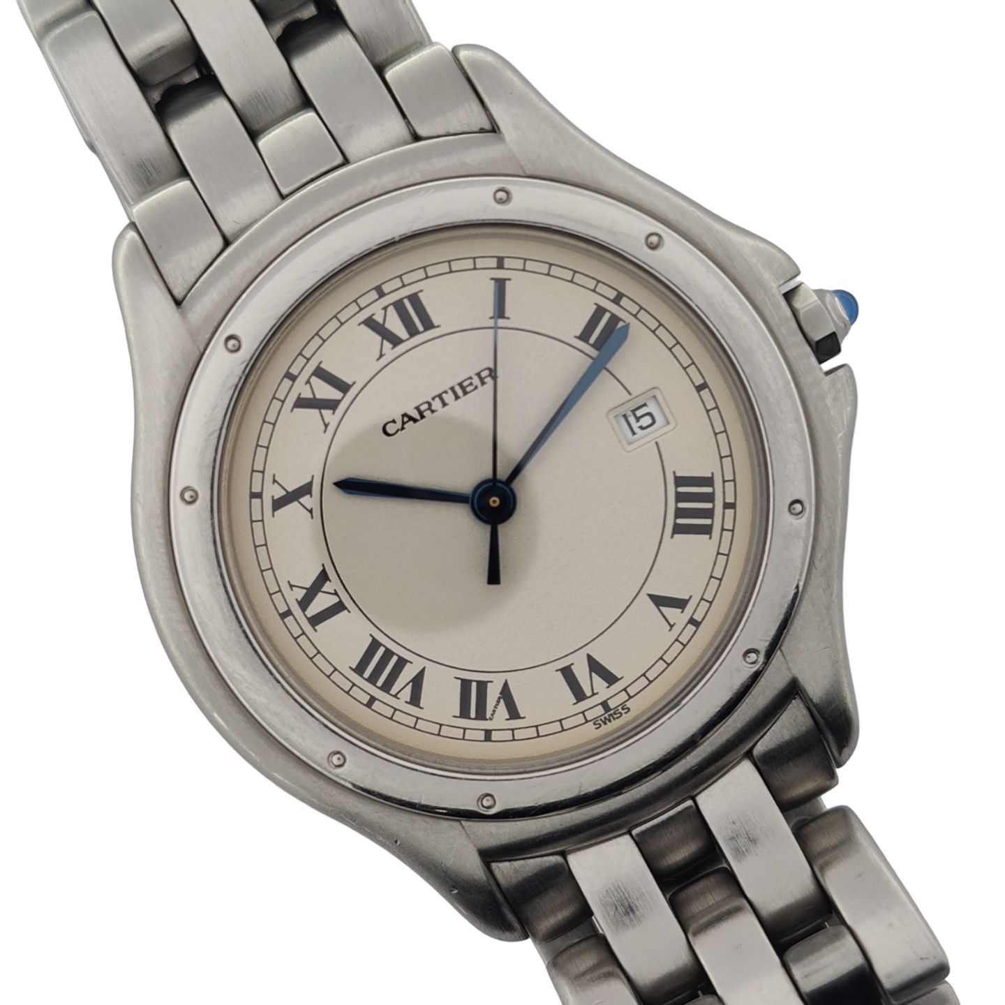 Cartier Cougar 987904 (1991) - White dial 33 mm Steel case (2/8)