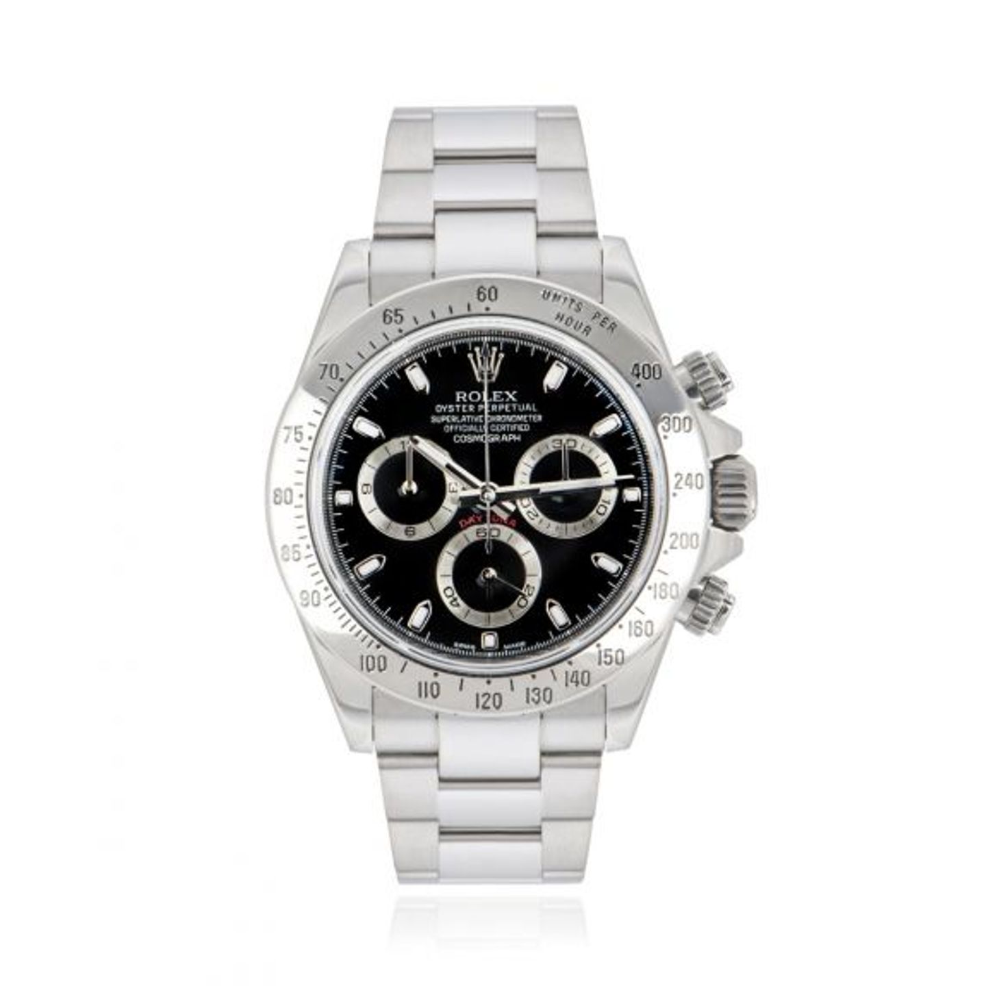 Rolex Daytona 116520 (Onbekend (willekeurig serienummer)) - Zwart wijzerplaat 40mm Staal (1/1)