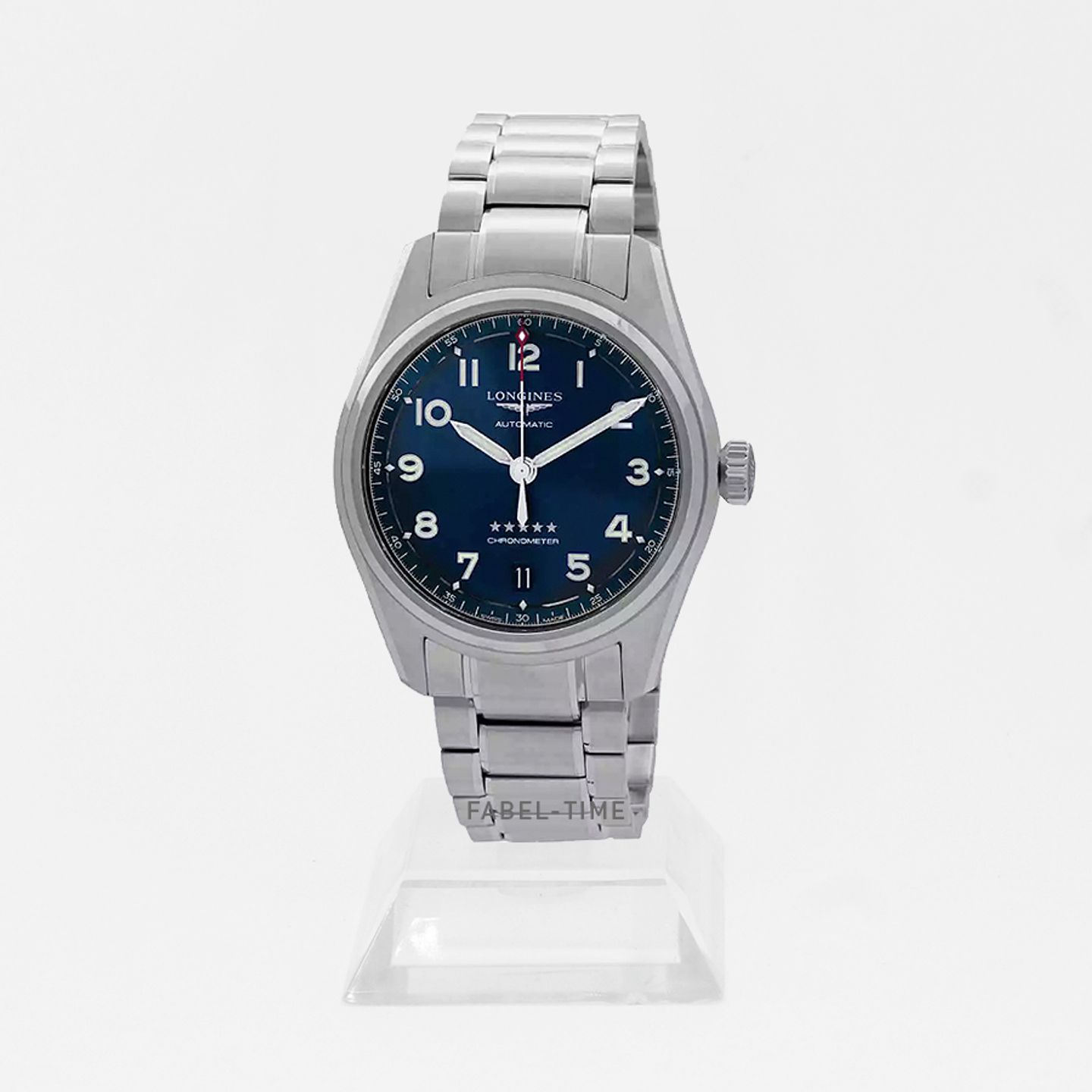 Longines Spirit L3.410.4.93.6 (2024) - Blauw wijzerplaat 37mm Staal (1/1)