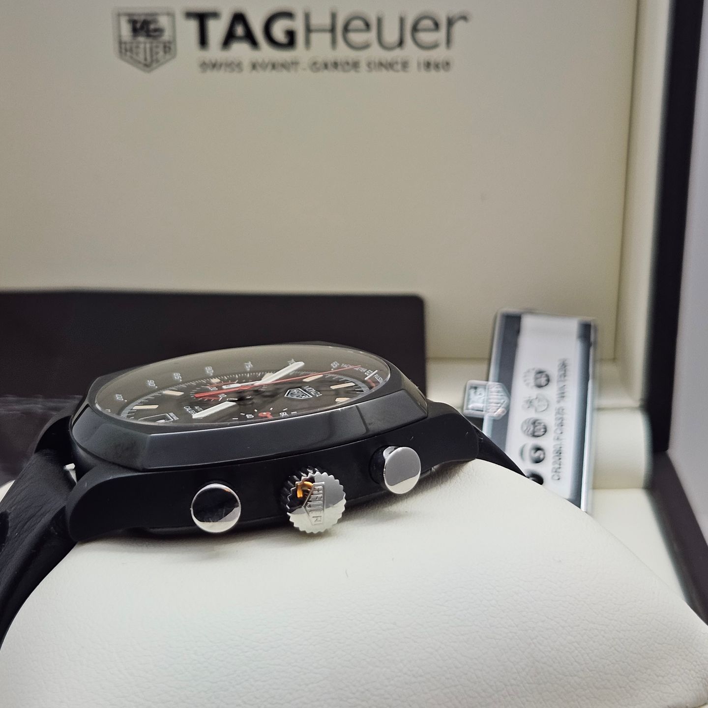 TAG Heuer Monza CR2080.FC6375 (2022) - Black dial 42 mm Titanium case (4/8)