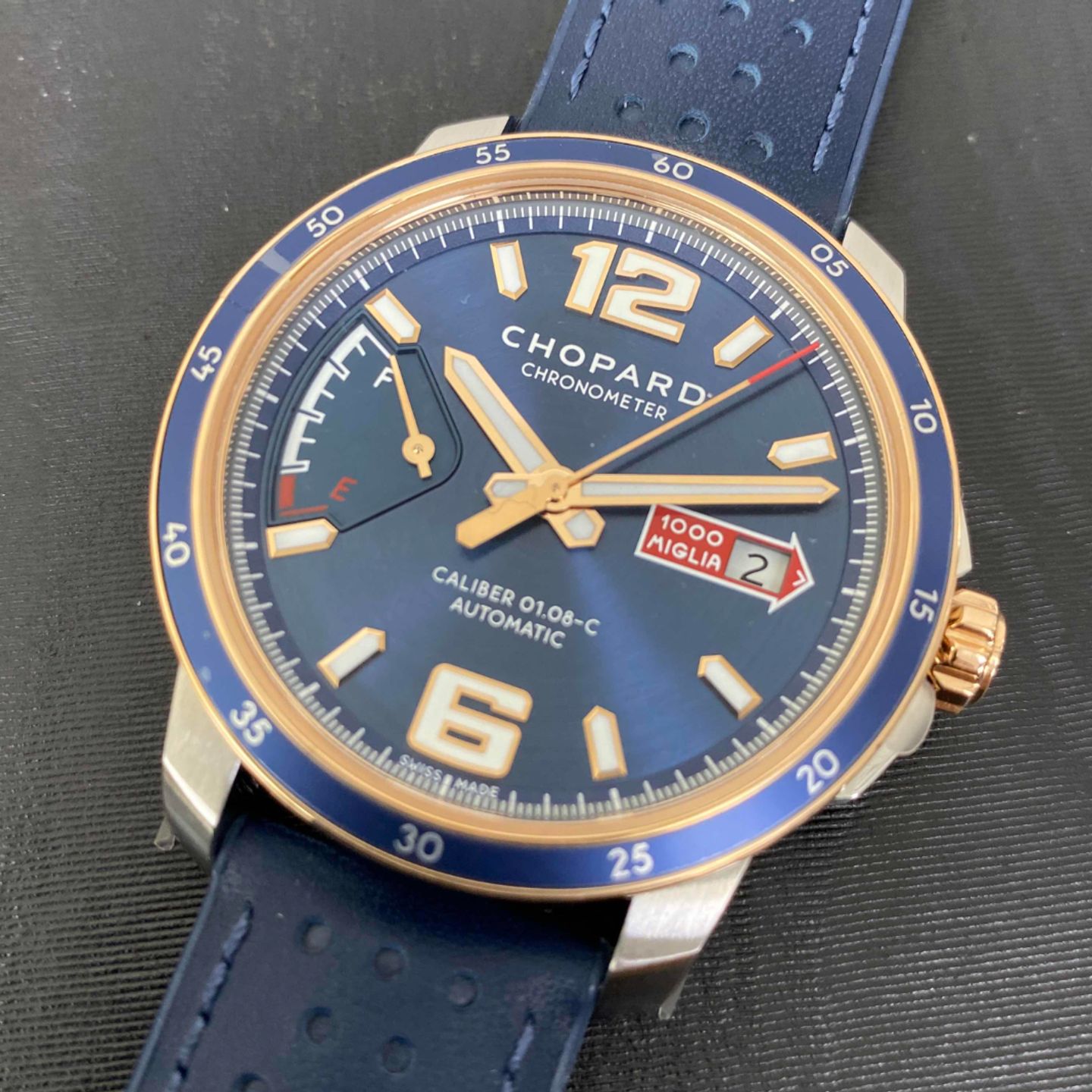 Chopard Mille Miglia 168566-6002 (2022) - Blue dial 43 mm Gold/Steel case (1/1)