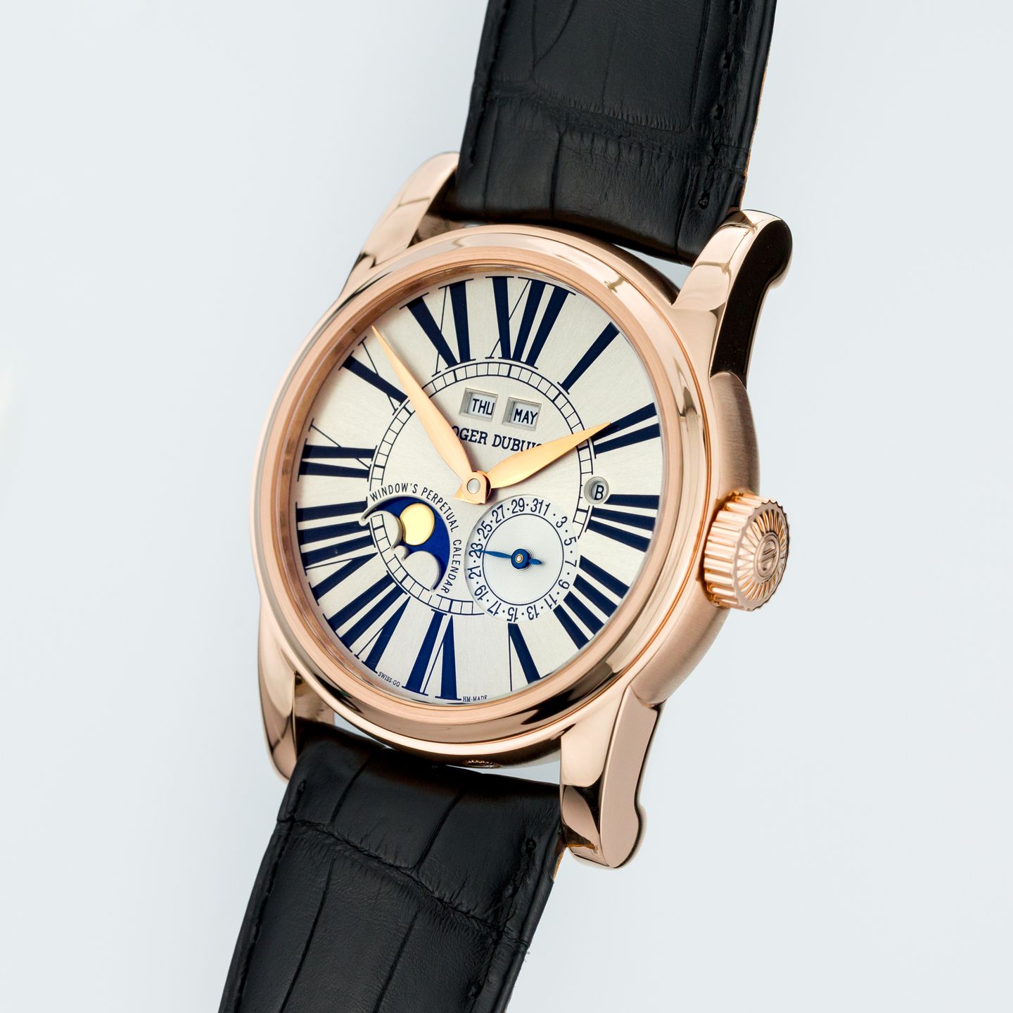 Roger Dubuis Hommage HO43 1439 5 3R 7A (Unknown (random serial)) - White dial 43 mm Rose Gold case (3/8)