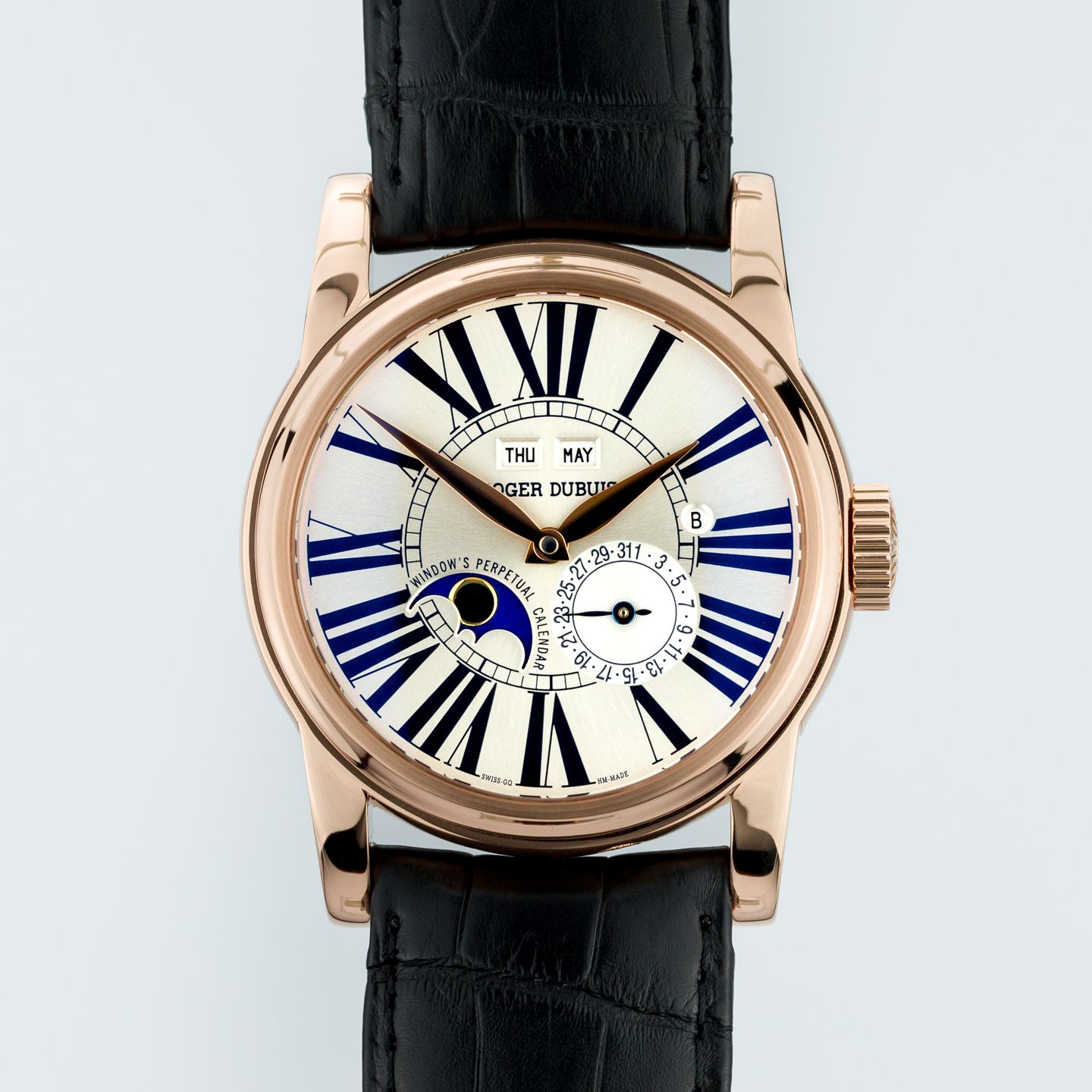 Roger Dubuis Hommage HO43 1439 5 3R 7A (Unknown (random serial)) - White dial 43 mm Rose Gold case (1/8)