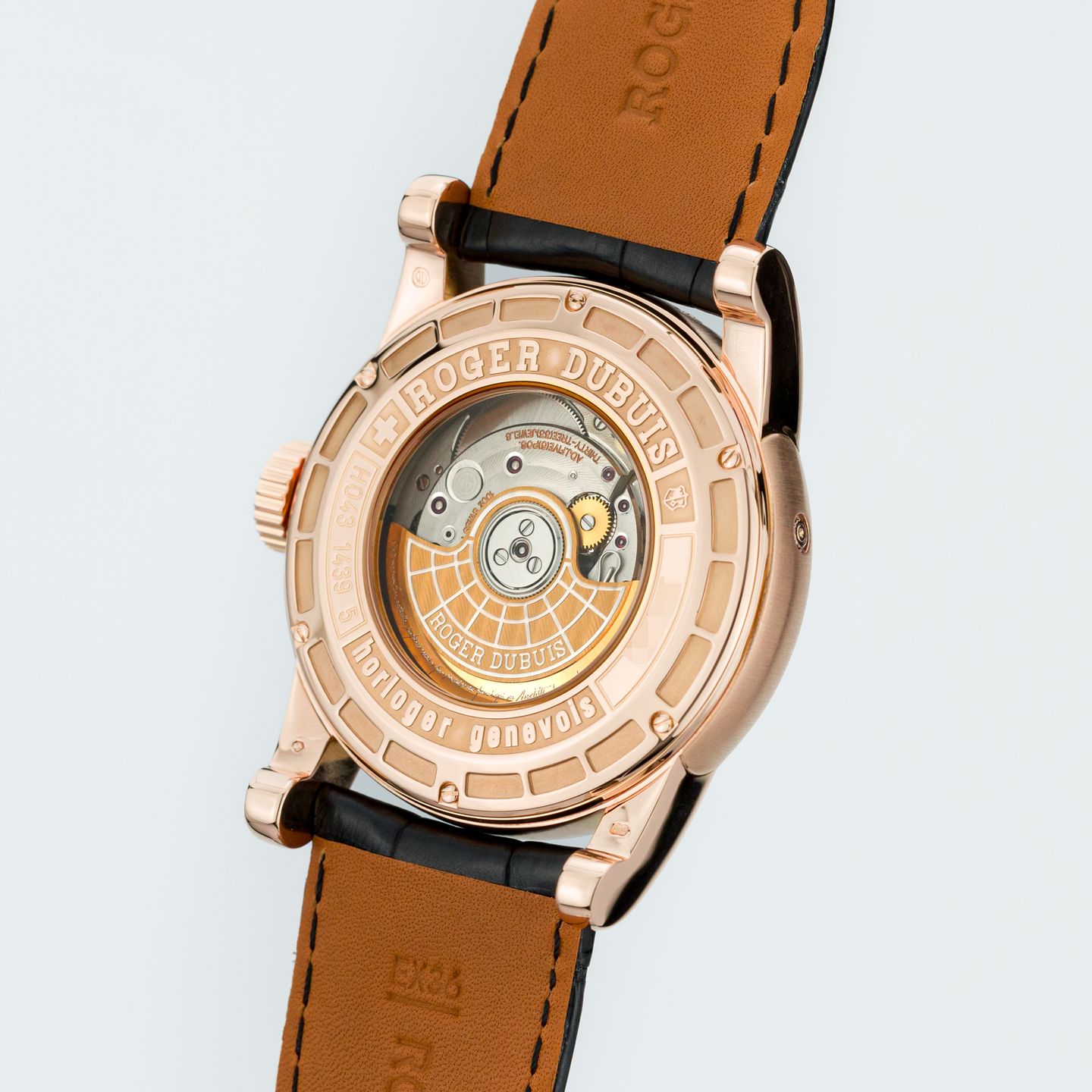 Roger Dubuis Hommage HO43 1439 5 3R 7A (Onbekend (willekeurig serienummer)) - Wit wijzerplaat 43mm Roségoud (4/8)