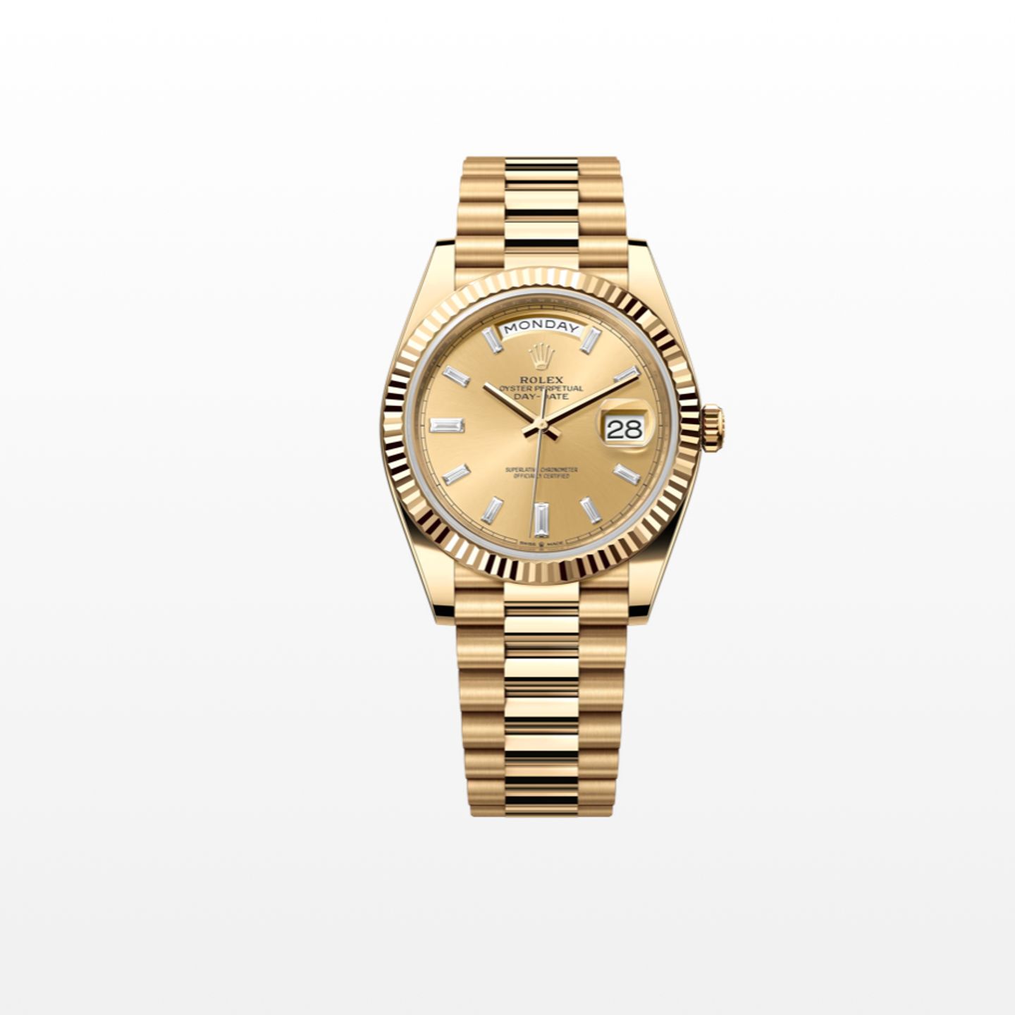 Rolex Day-Date 40 228238 (2023) - Gold dial 40 mm Yellow Gold case (1/2)