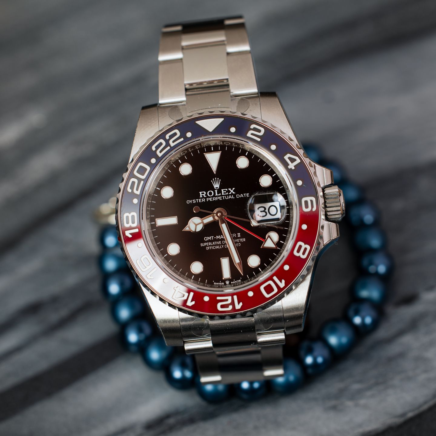 Rolex GMT-Master II 126710BLRO (2020) - Zwart wijzerplaat 40mm Staal (1/8)