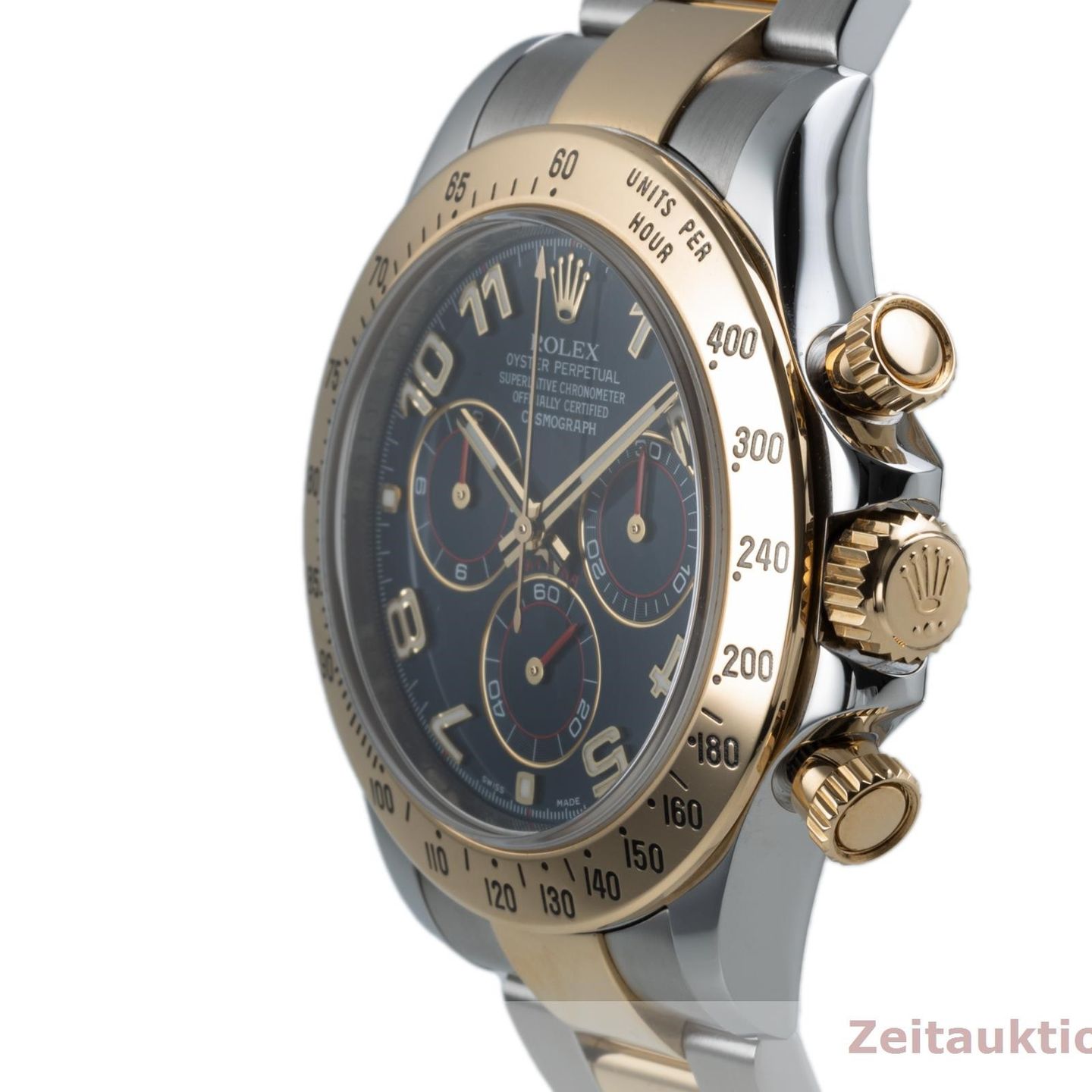 Rolex Daytona 116523 (Onbekend (willekeurig serienummer)) - Blauw wijzerplaat 40mm Goud/Staal (6/8)