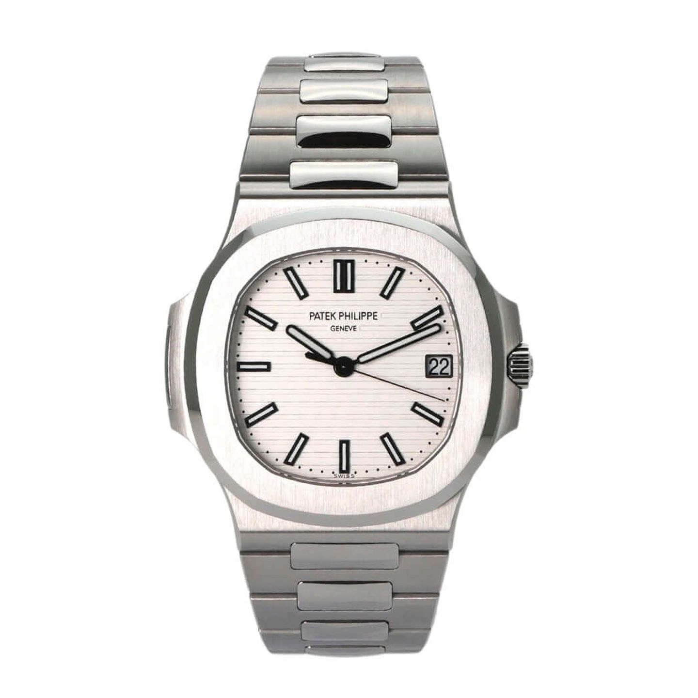 Patek Philippe Nautilus 5711/1A-011 (2018) - White dial 40 mm Steel case (2/8)