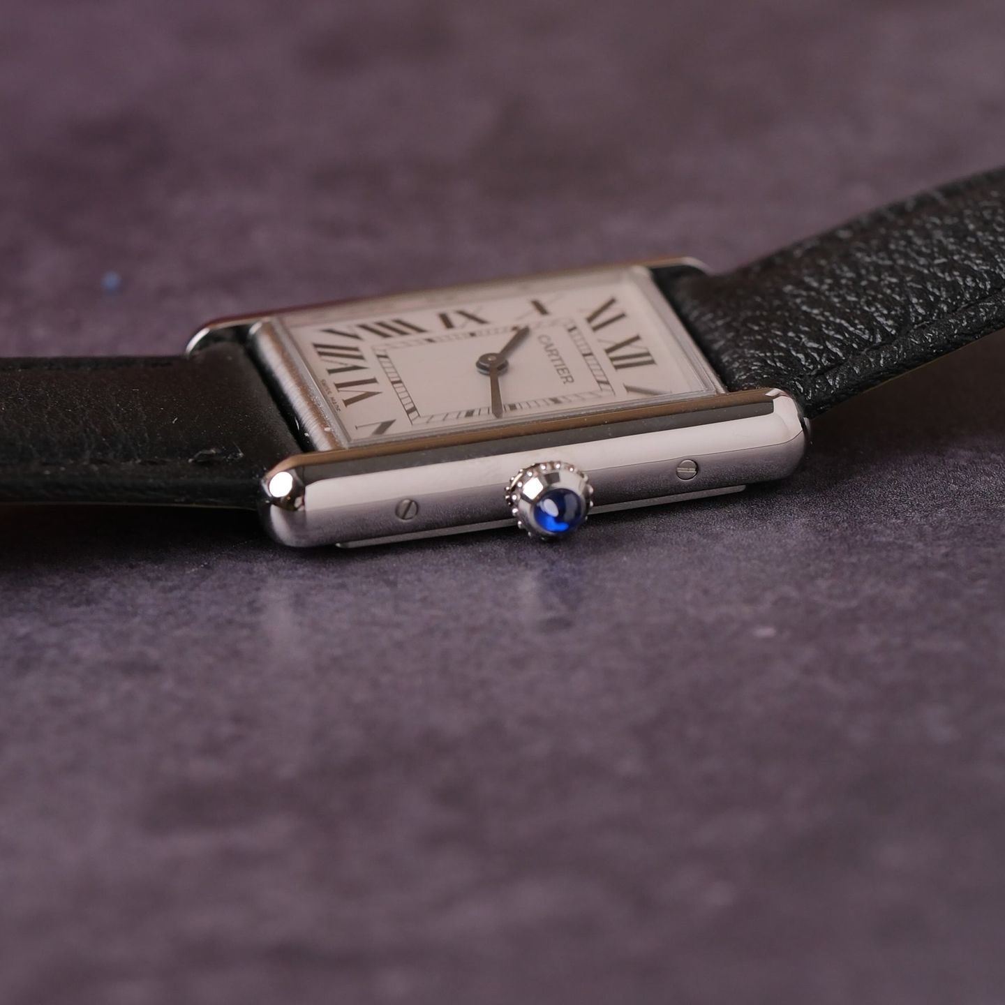 Cartier Tank WSTA0109 (Unknown (random serial)) - Silver dial 26 mm Steel case (7/8)