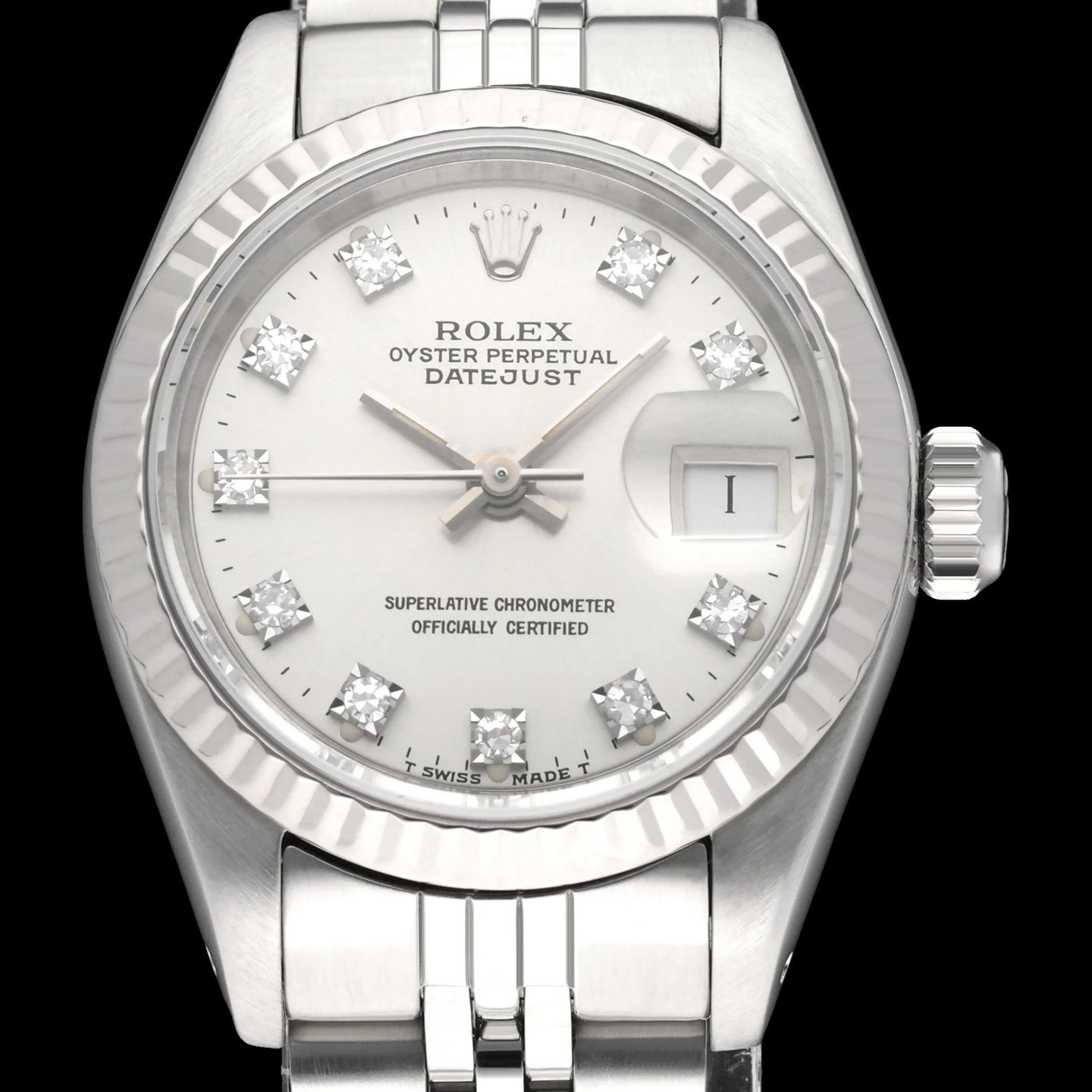 Rolex Lady-Datejust 69174 (1989) - Silver dial 26 mm Steel case (1/8)