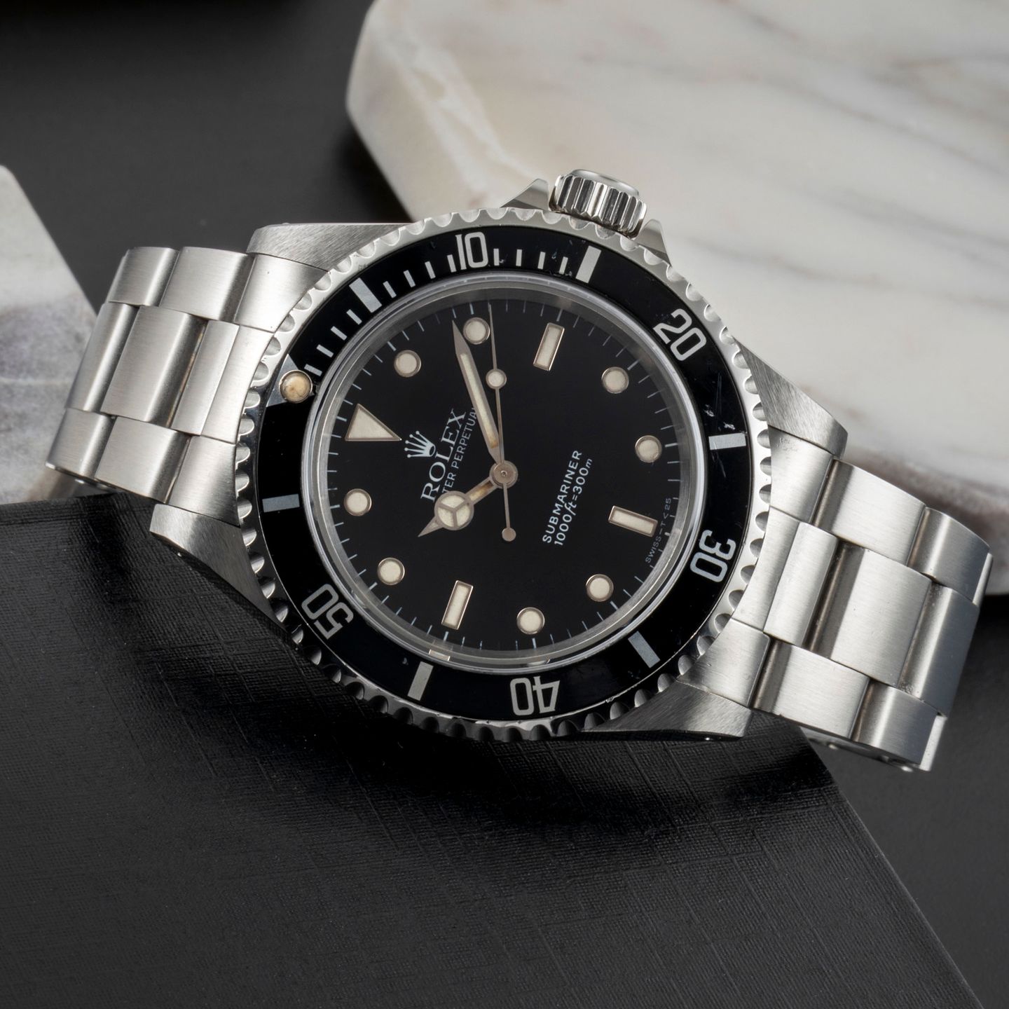Rolex Submariner No Date 14060 (1995) - Zwart wijzerplaat 40mm Staal (2/8)