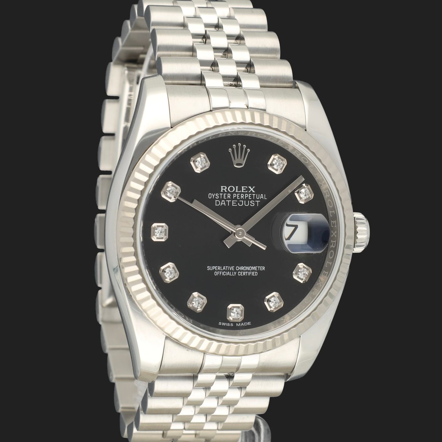 Rolex Datejust 36 116234 (2018) - Black dial 36 mm Steel case (4/8)