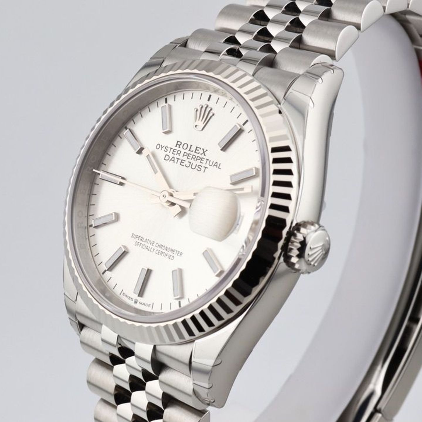 Rolex Datejust 36 126234 (2024) - Zilver wijzerplaat 36mm Staal (3/8)