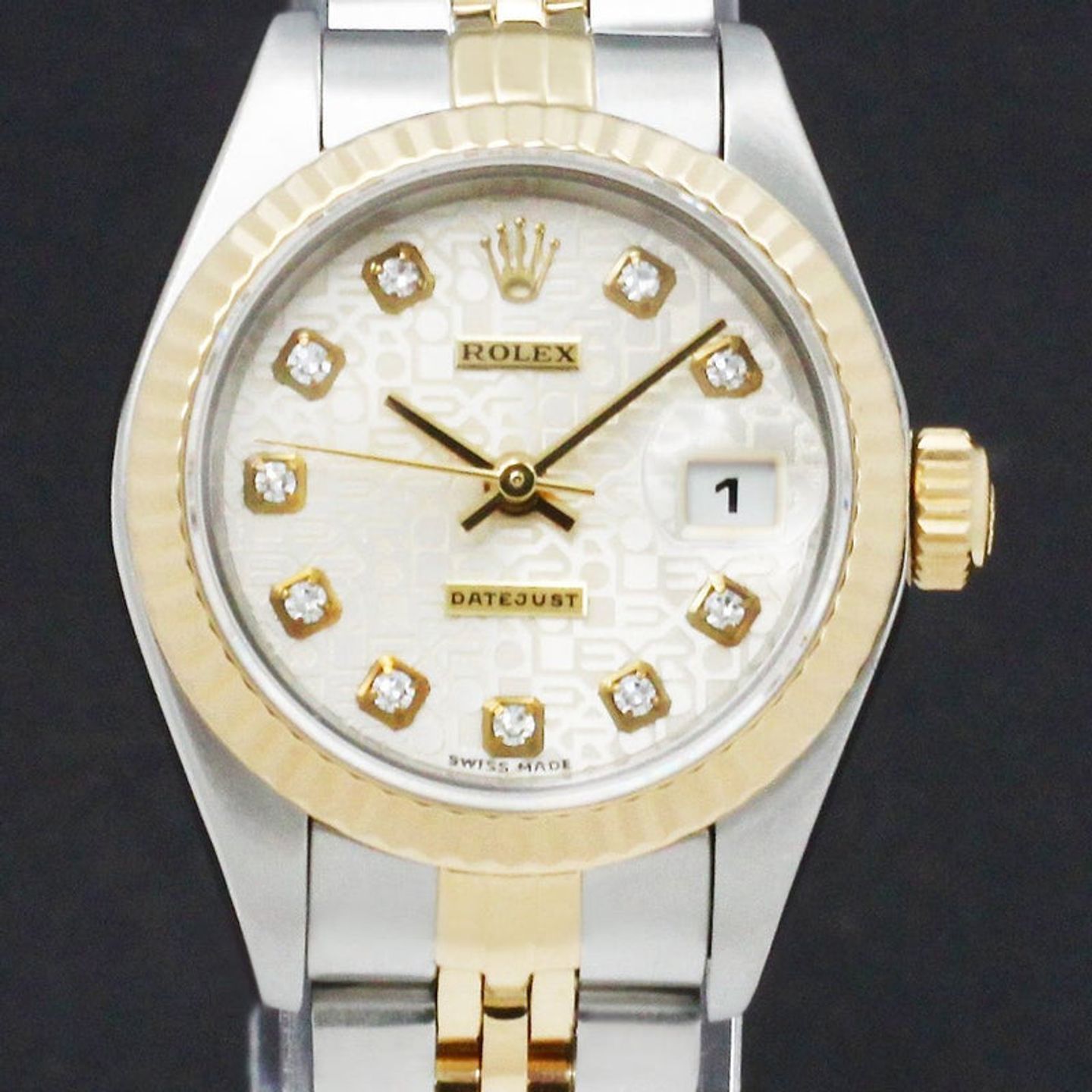 Rolex Lady-Datejust 79173 (2001) - Zilver wijzerplaat 26mm Goud/Staal (1/7)