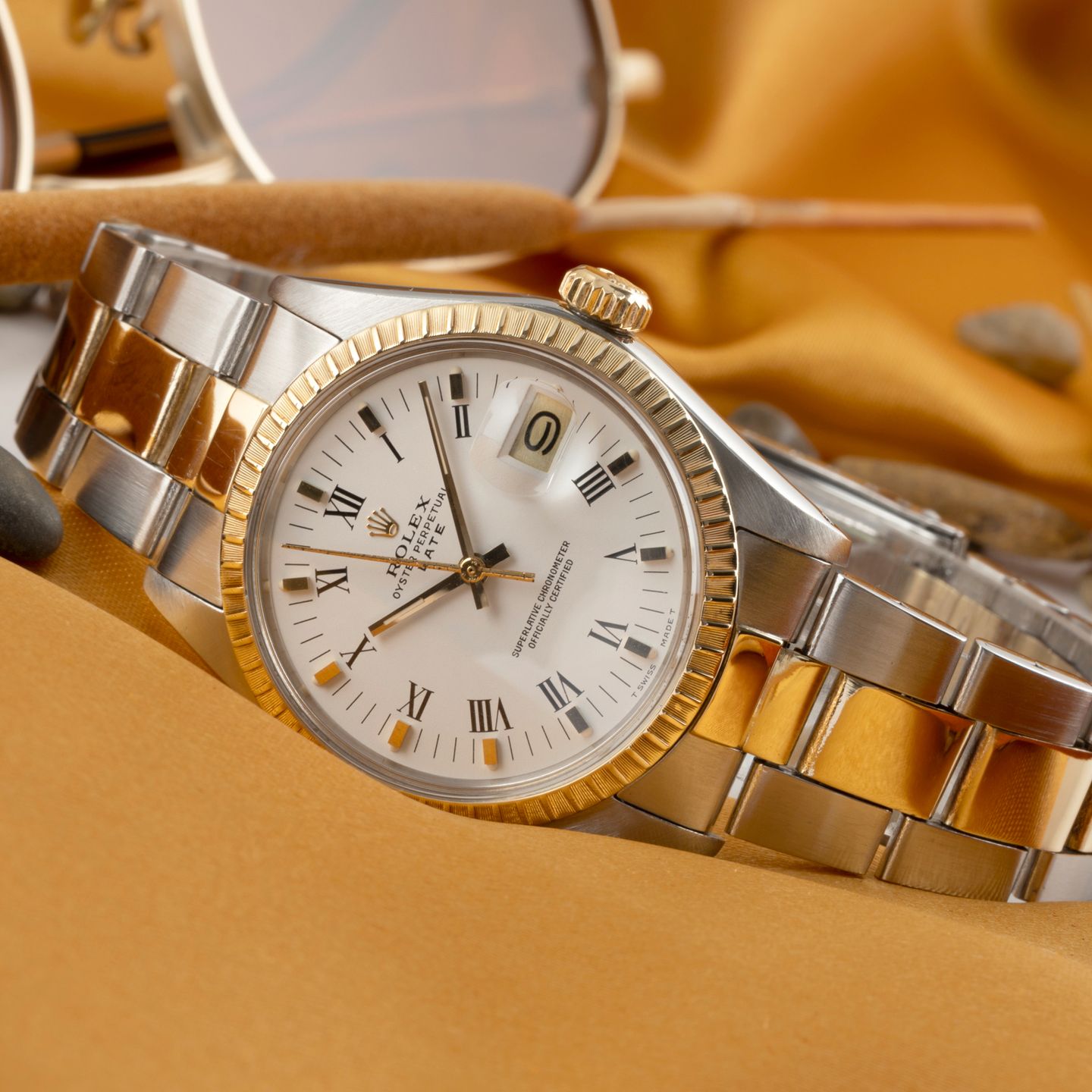 Rolex Oyster Perpetual Date 1505 (1970) - 34 mm Steel case (2/8)