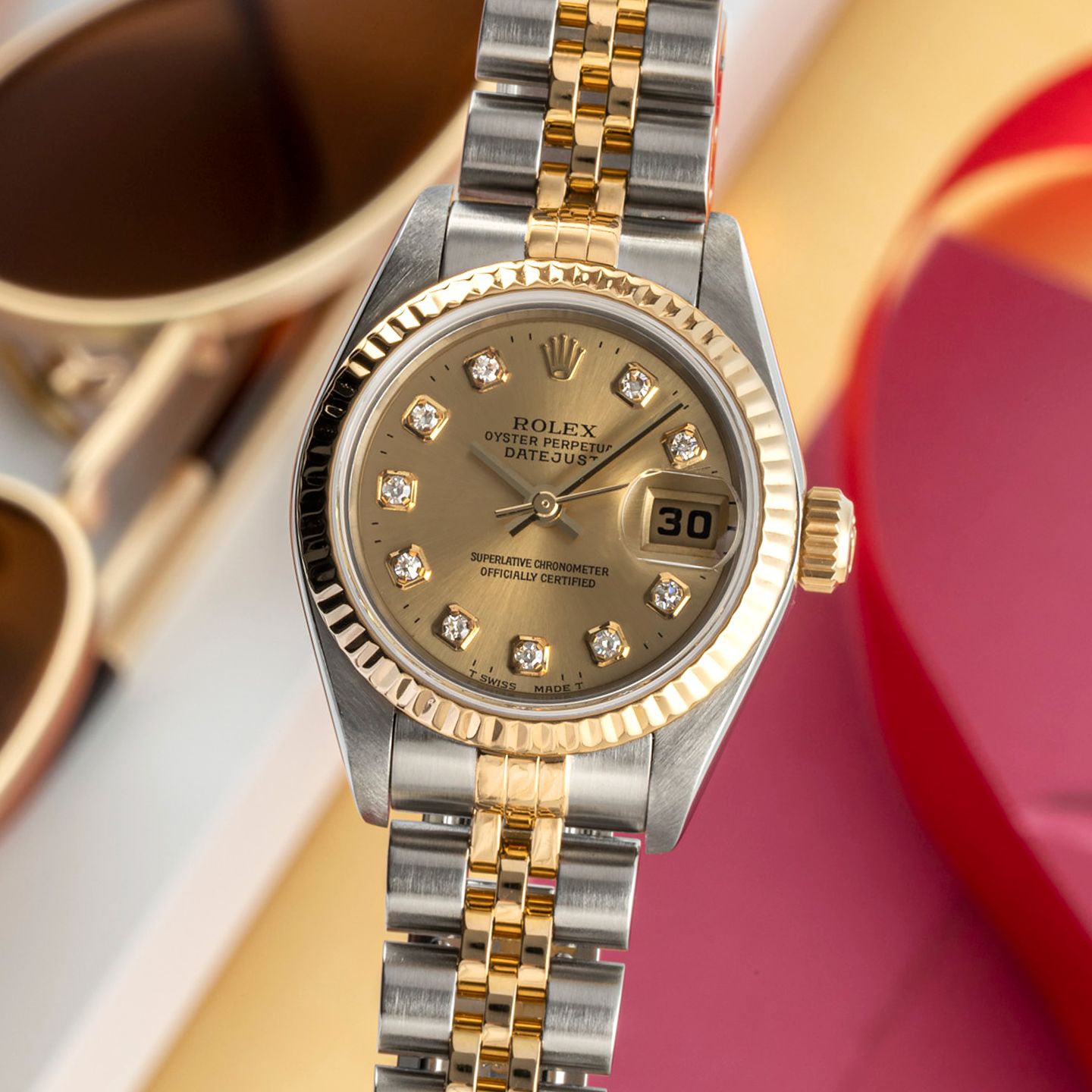 Rolex Lady-Datejust 79173 (2001) - 26mm Goud/Staal (3/8)