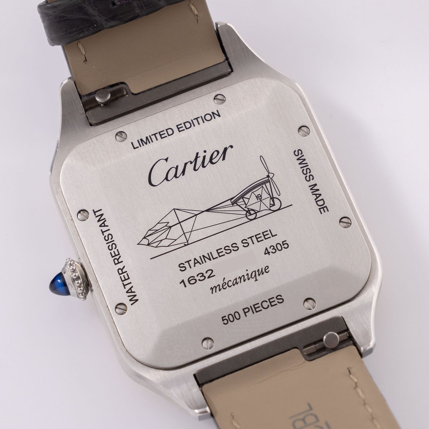 Cartier Santos Dumont W2SA0025 (2022) - Pink dial 47 mm Steel case (3/8)