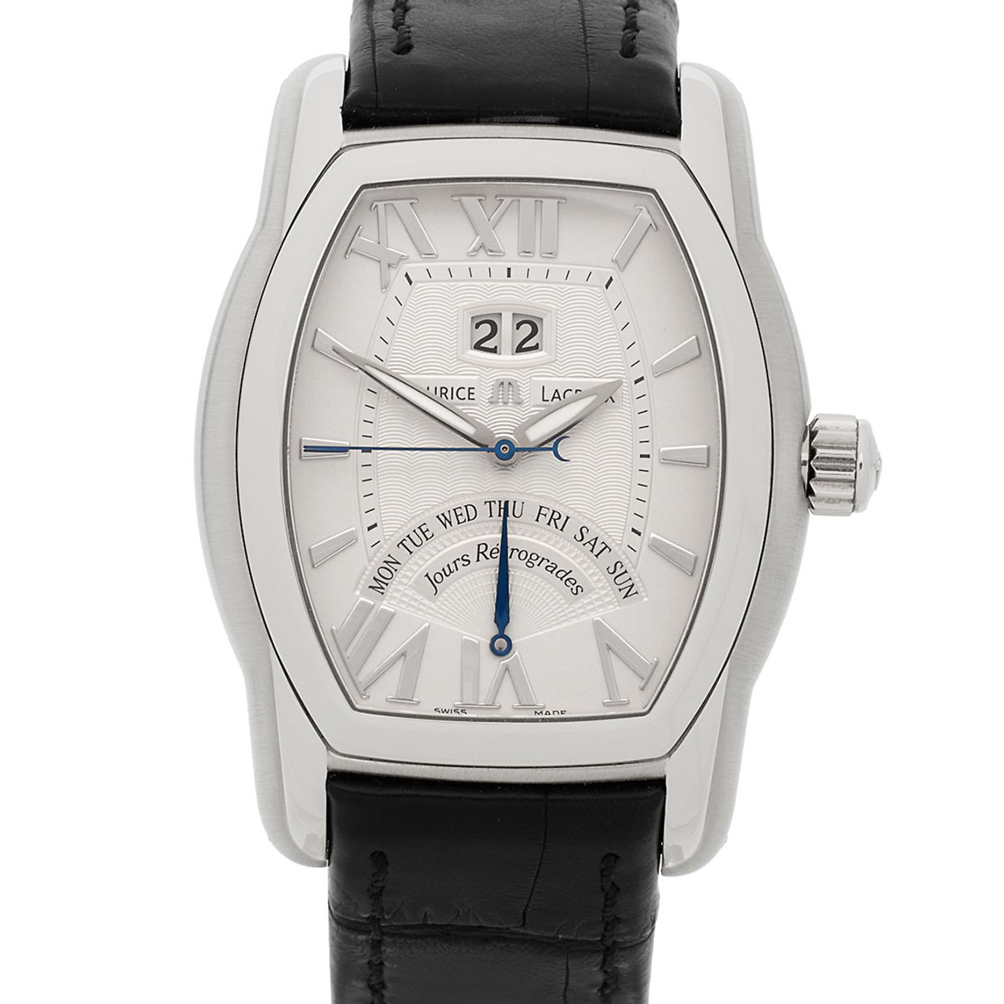 Maurice Lacroix Masterpiece MP6119SS00111E (2008) - Zilver wijzerplaat 39mm Staal (1/4)
