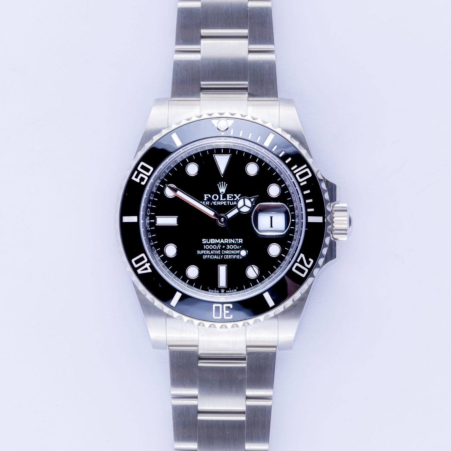 Rolex Submariner Date 126610LN (2024) - Zwart wijzerplaat 41mm Staal (3/8)