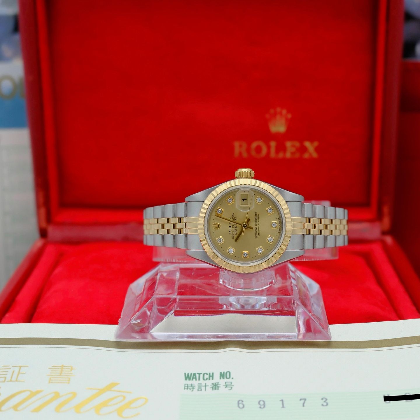 Rolex Lady-Datejust 69173G (1998) - 26 mm Gold/Steel case (3/8)