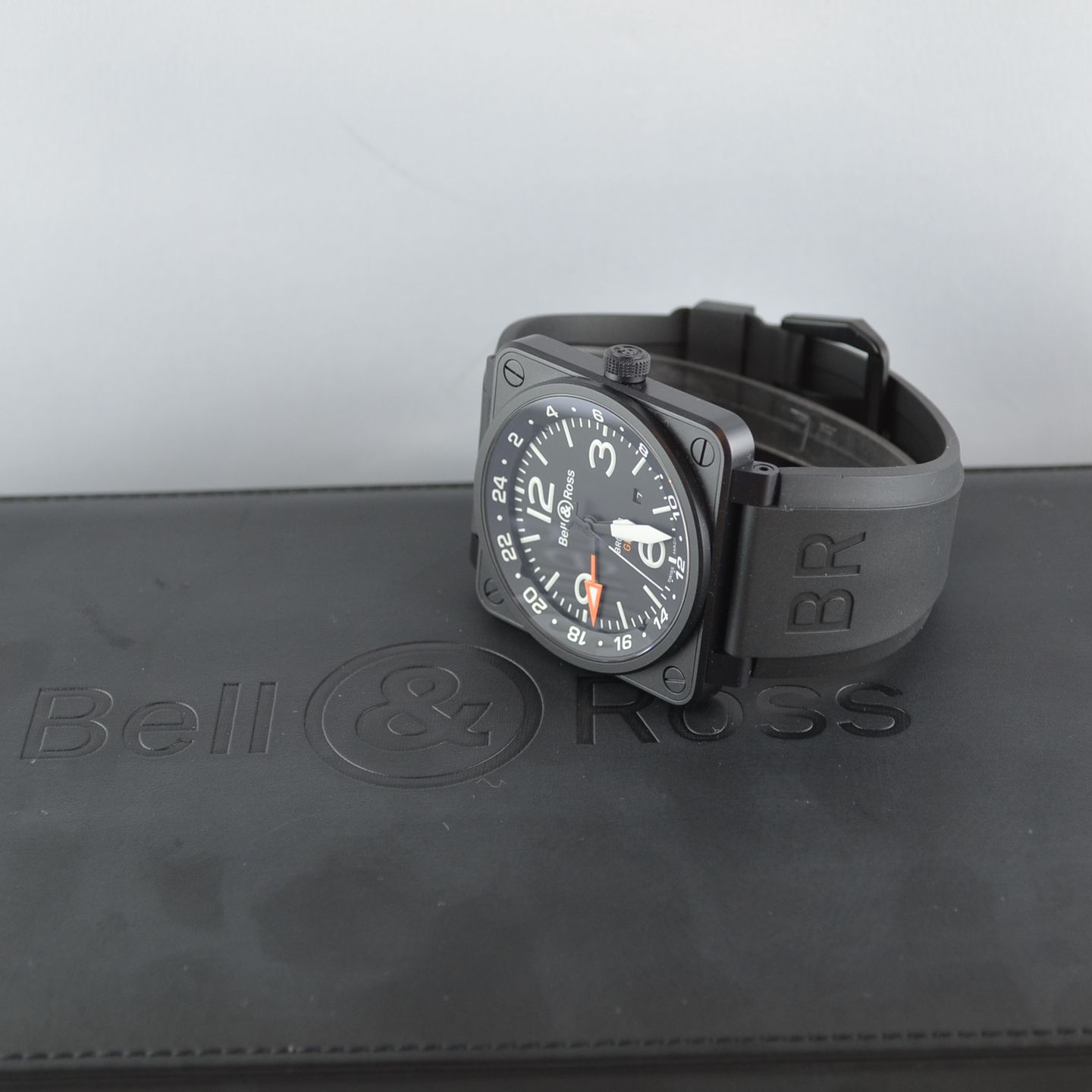Bell & Ross BR 01-93 GMT BR0193-GMT (Unknown (random serial)) - Black dial 46 mm Steel case (2/4)