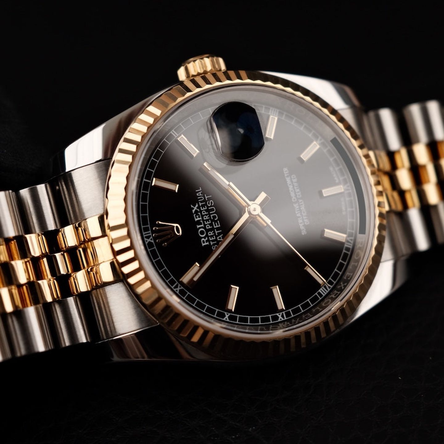 Rolex Datejust 36 116233 (2019) - Black dial 36 mm Gold/Steel case (6/8)