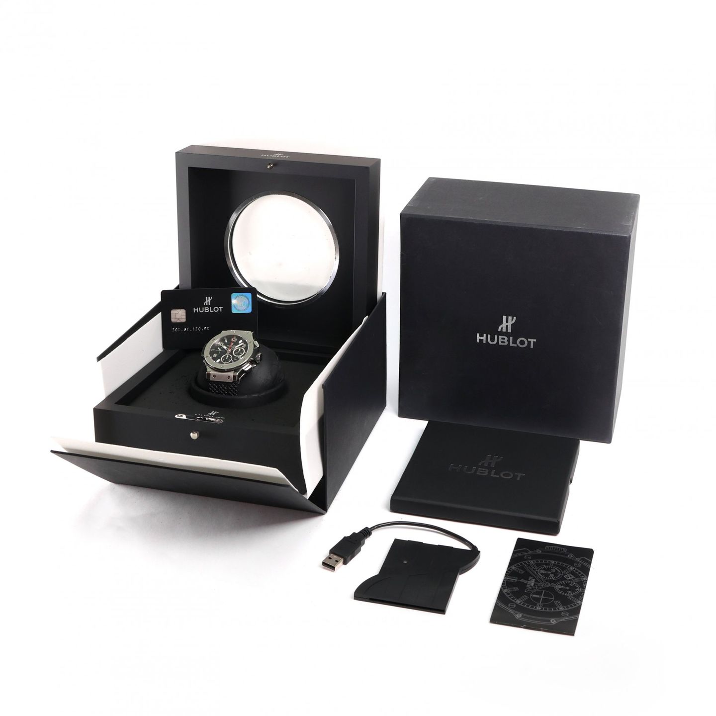 Hublot Big Bang 44 mm 301.SX.130.RX (2015) - Zwart wijzerplaat 44mm Staal (3/3)