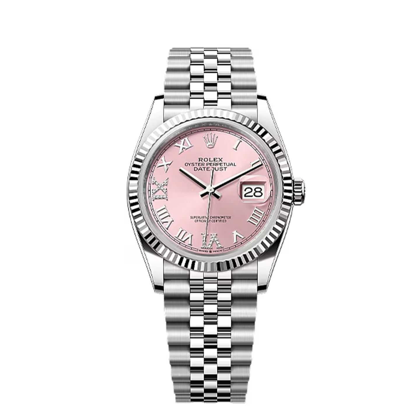 Rolex Datejust 36 126234 (2025) - Pink dial 36 mm Steel case (1/8)