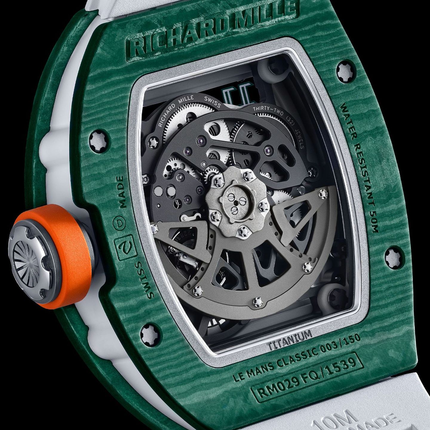 Richard Mille RM 029 RM029 (2022) - Transparent dial 40 mm Carbon case (3/4)