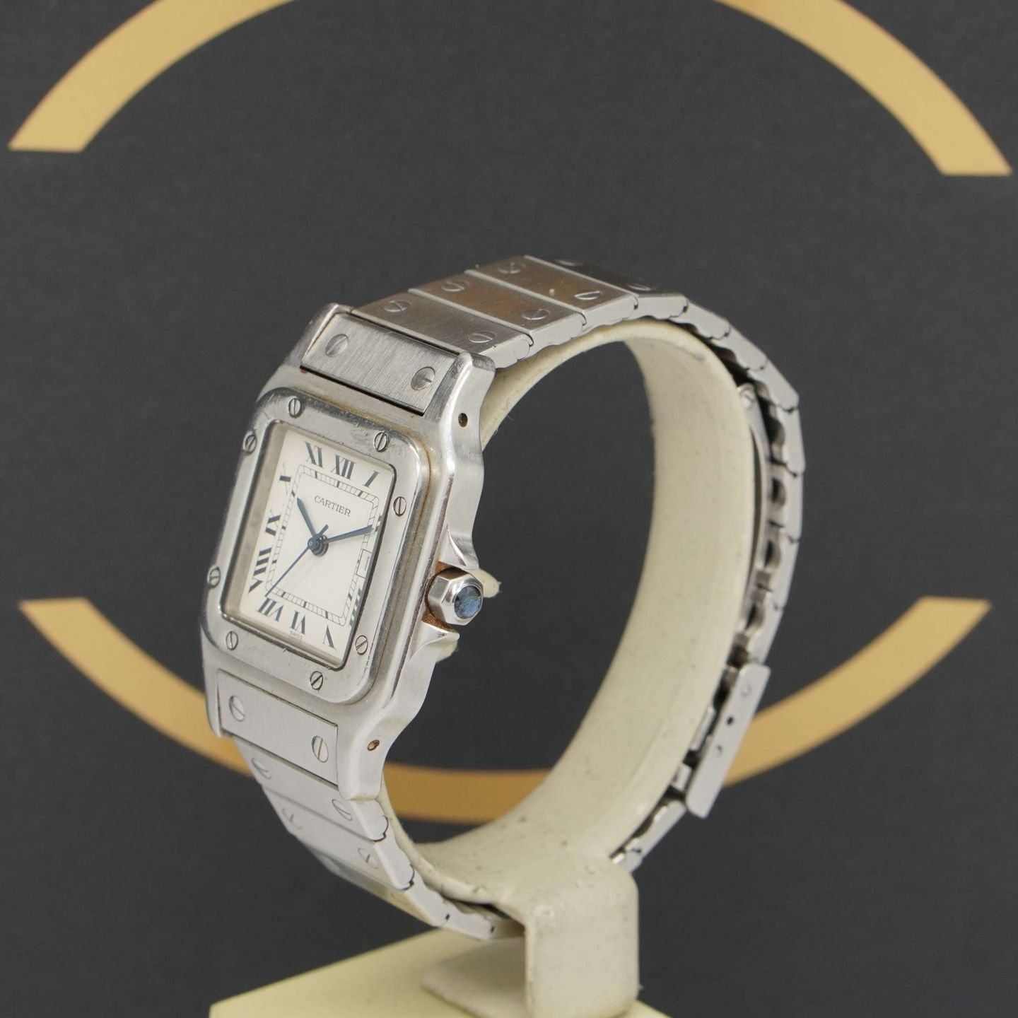 Cartier Santos 2960 (1985) - White dial 29 mm Steel case (2/8)