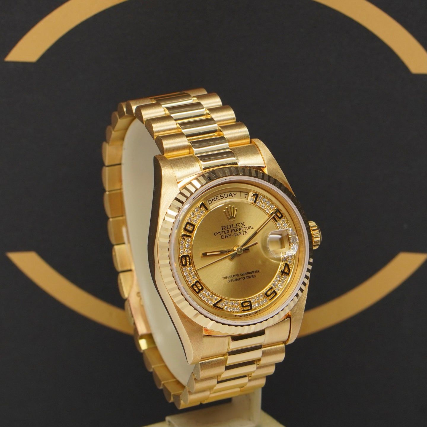 Rolex Day-Date 36 18238 (1991) - Gold dial 36 mm Yellow Gold case (3/7)