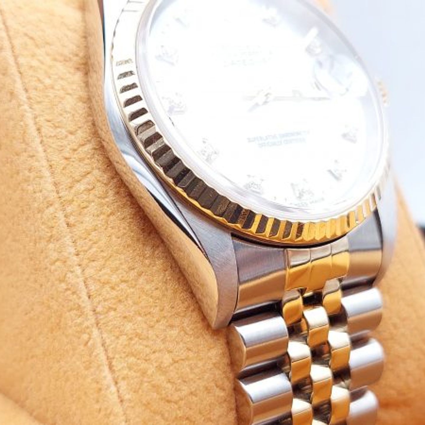 Rolex Datejust 36 16233 (2001) - Pearl dial 36 mm Gold/Steel case (4/8)