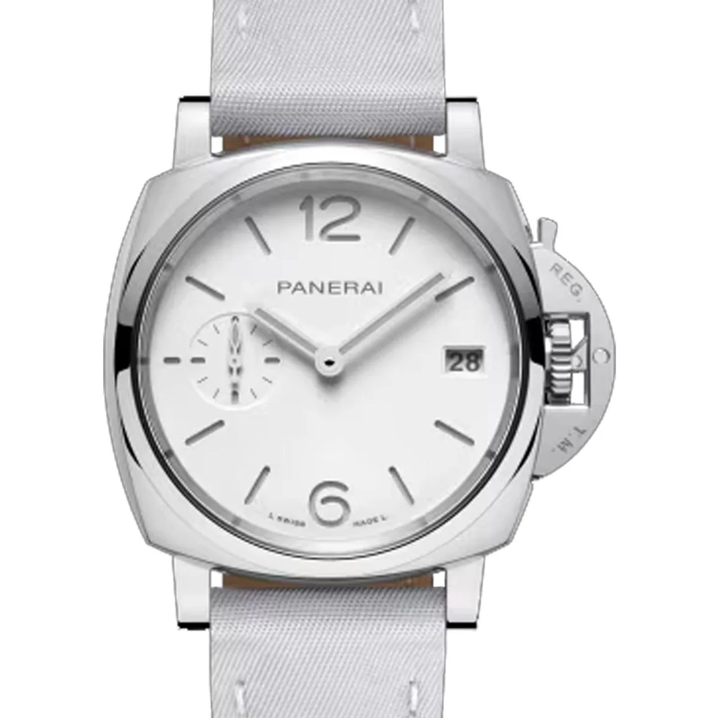 Panerai Luminor Due PAM01426 (2026) - Wit wijzerplaat 38mm Staal (1/1)