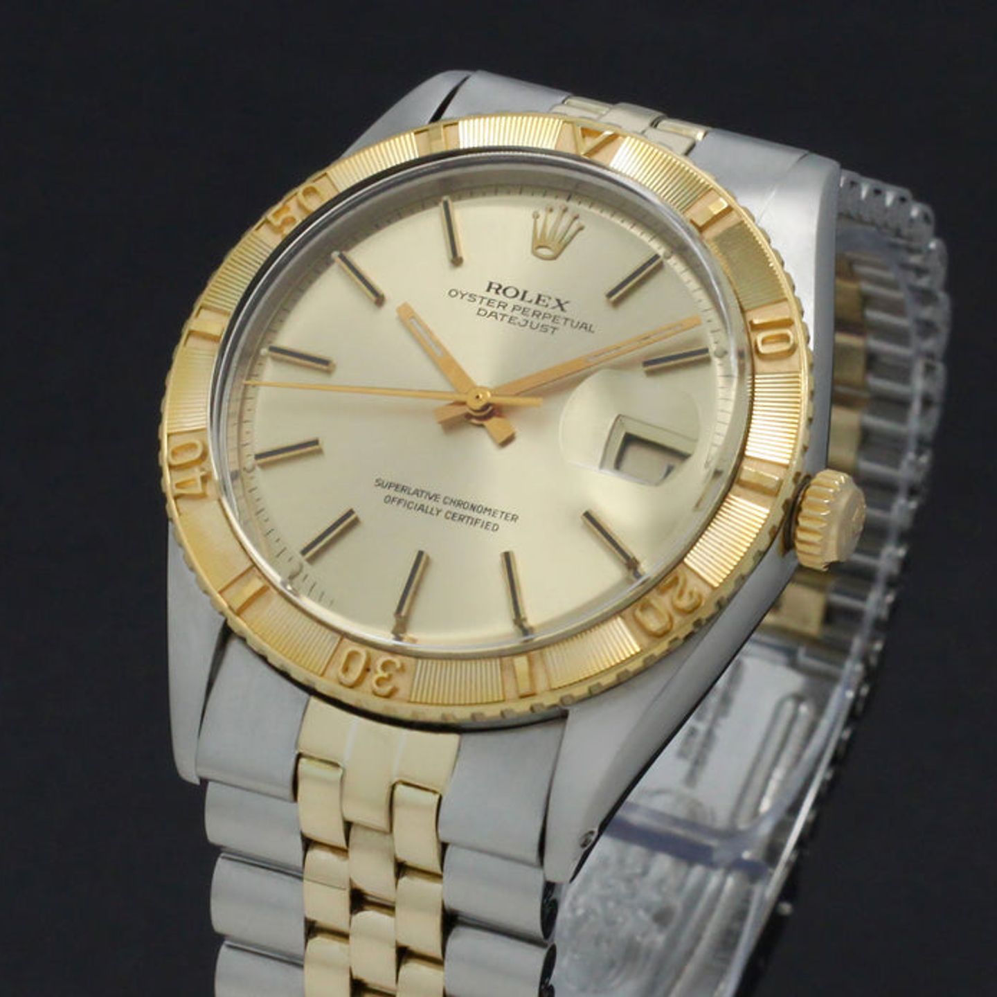 Rolex Datejust Turn-O-Graph 1625 (1973) - Goud wijzerplaat 36mm Goud/Staal (7/7)