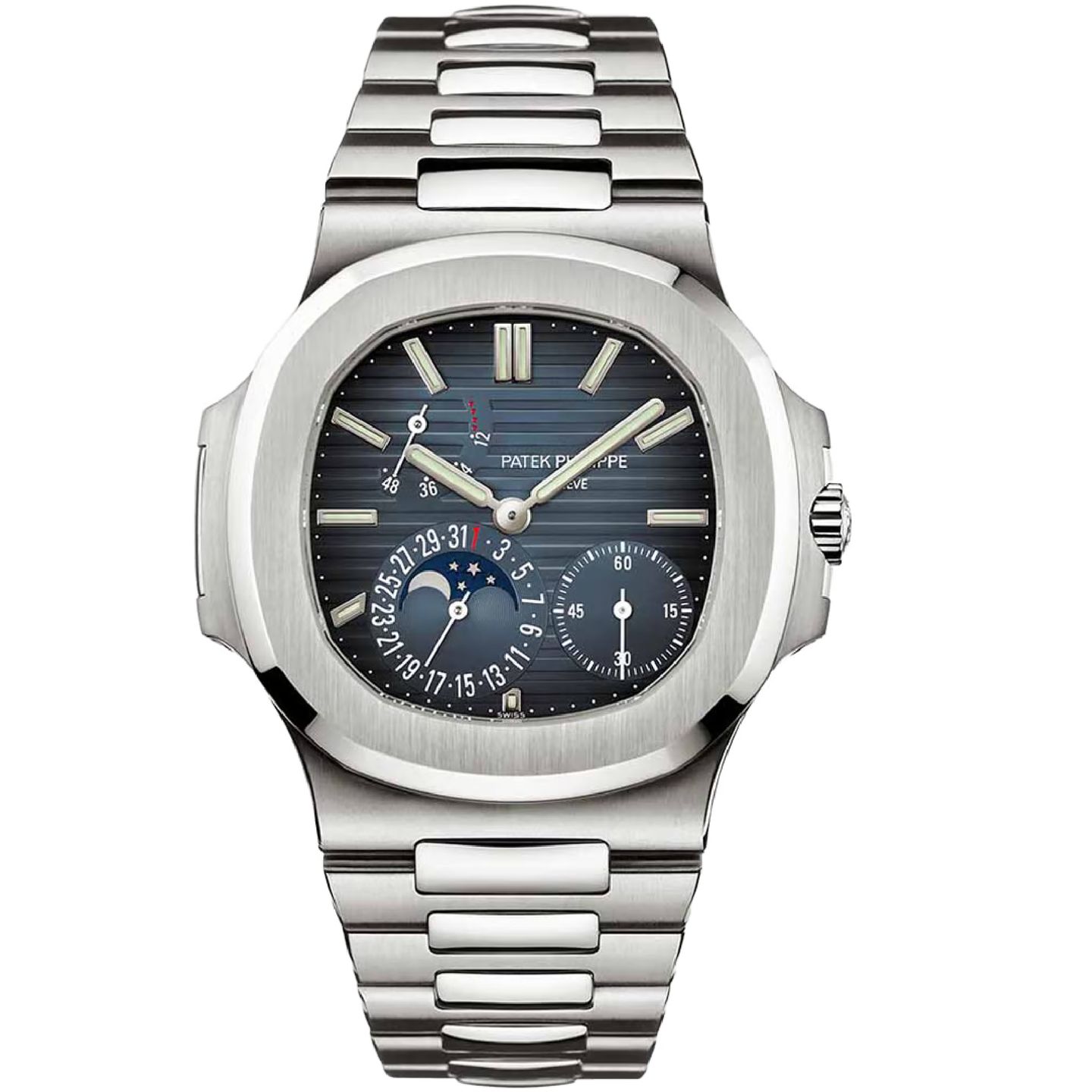 Patek Philippe Nautilus 5712/1A-001 (Onbekend (willekeurig serienummer)) - Blauw wijzerplaat 40mm Staal (1/8)