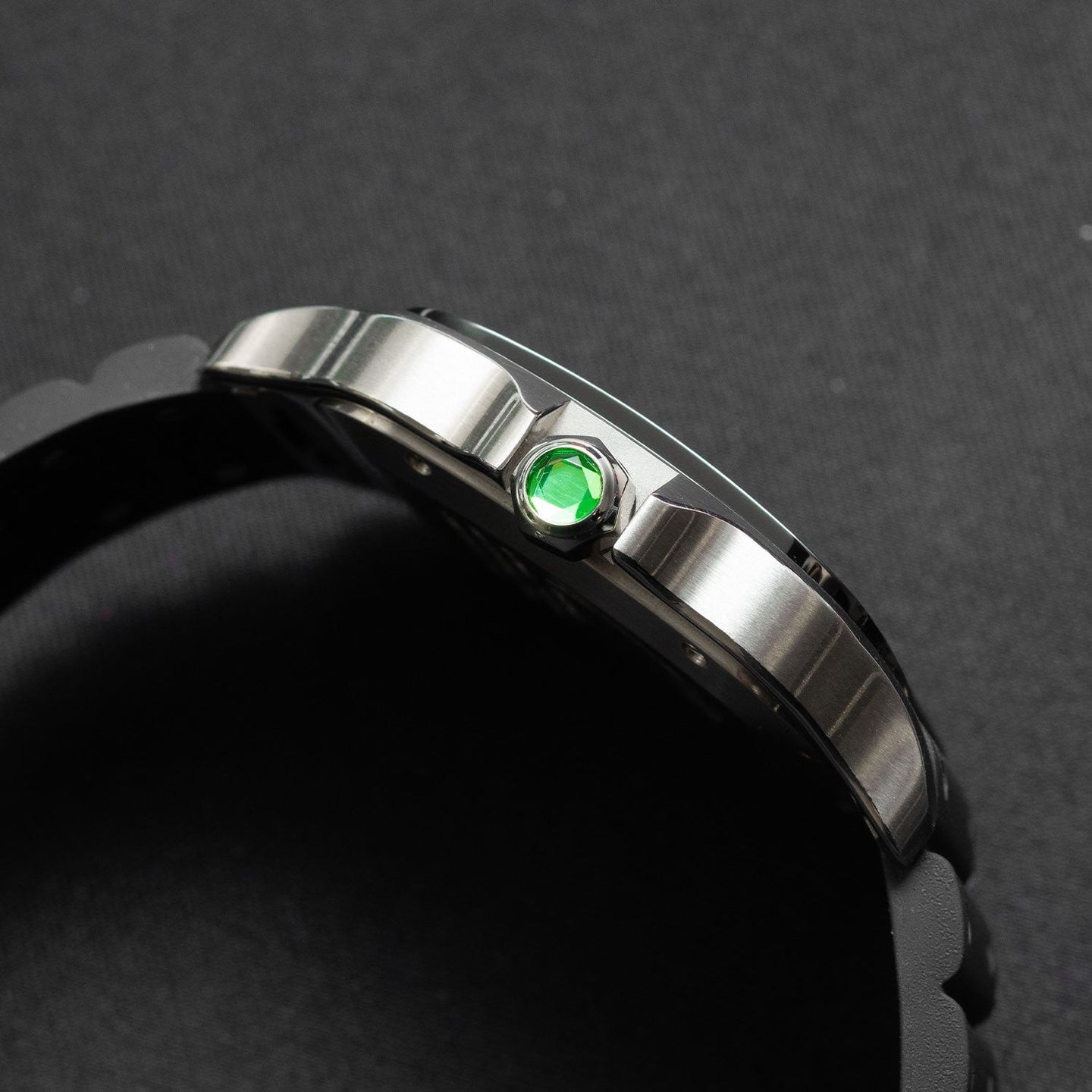 Cartier Santos WSSA0055 (2024) - Green dial 40 mm Steel case (4/6)